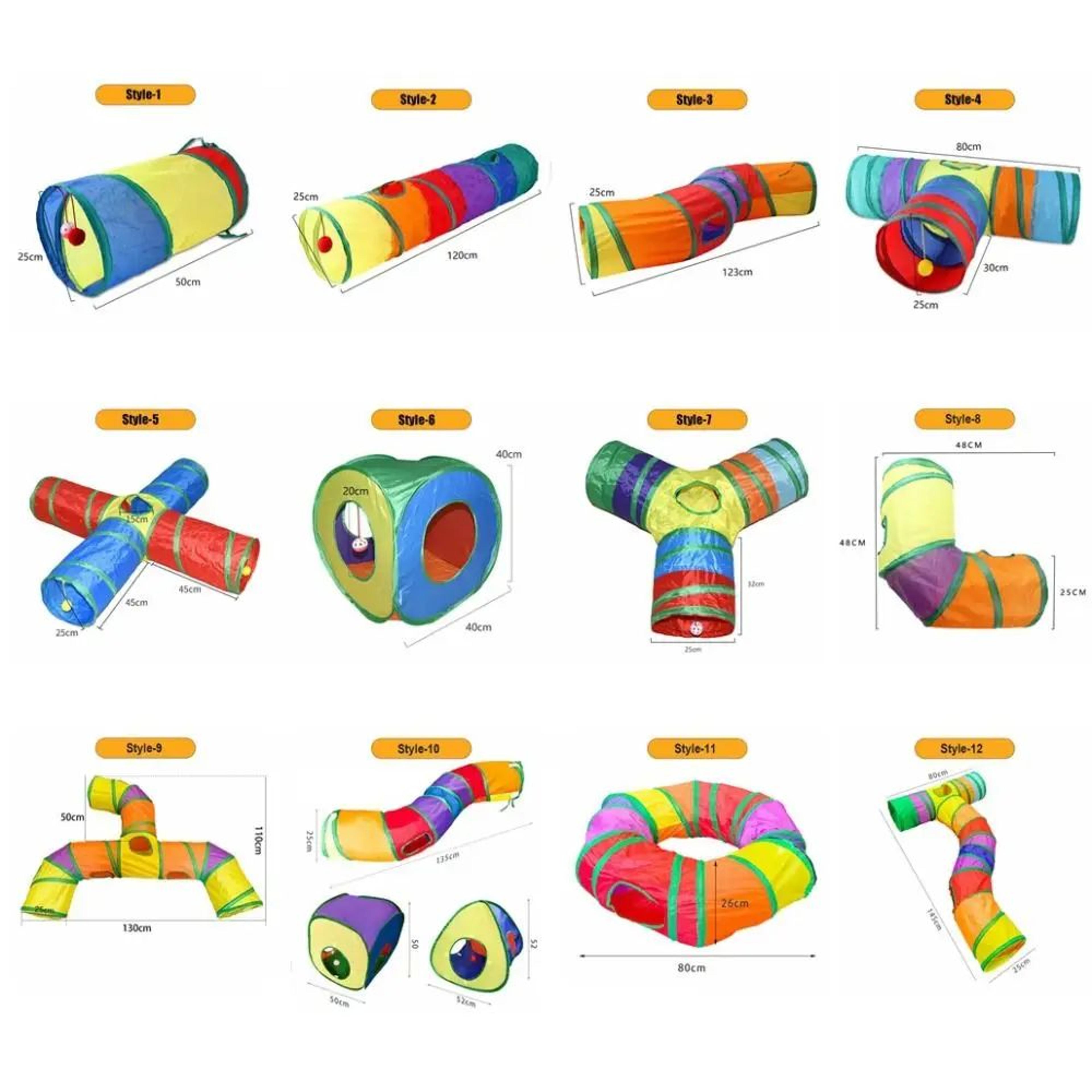 Foldable Interactive Cat Tunnel Toy  Portable Cat Tunnel For Indoor Play  Exercise 5