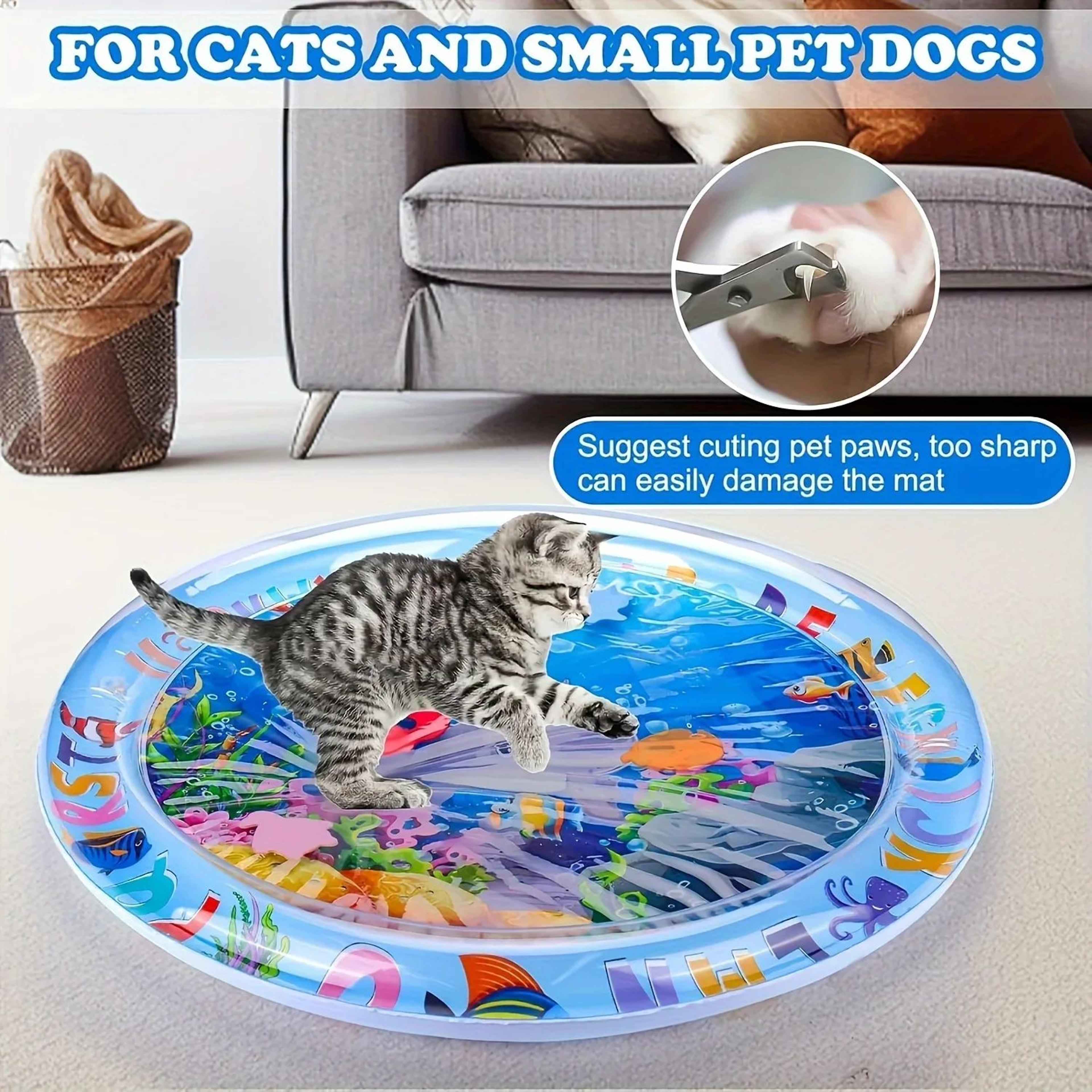 Sensory Splash Fish Cat Play Mat  Interactive Water Fun For Indoor Cats 3
