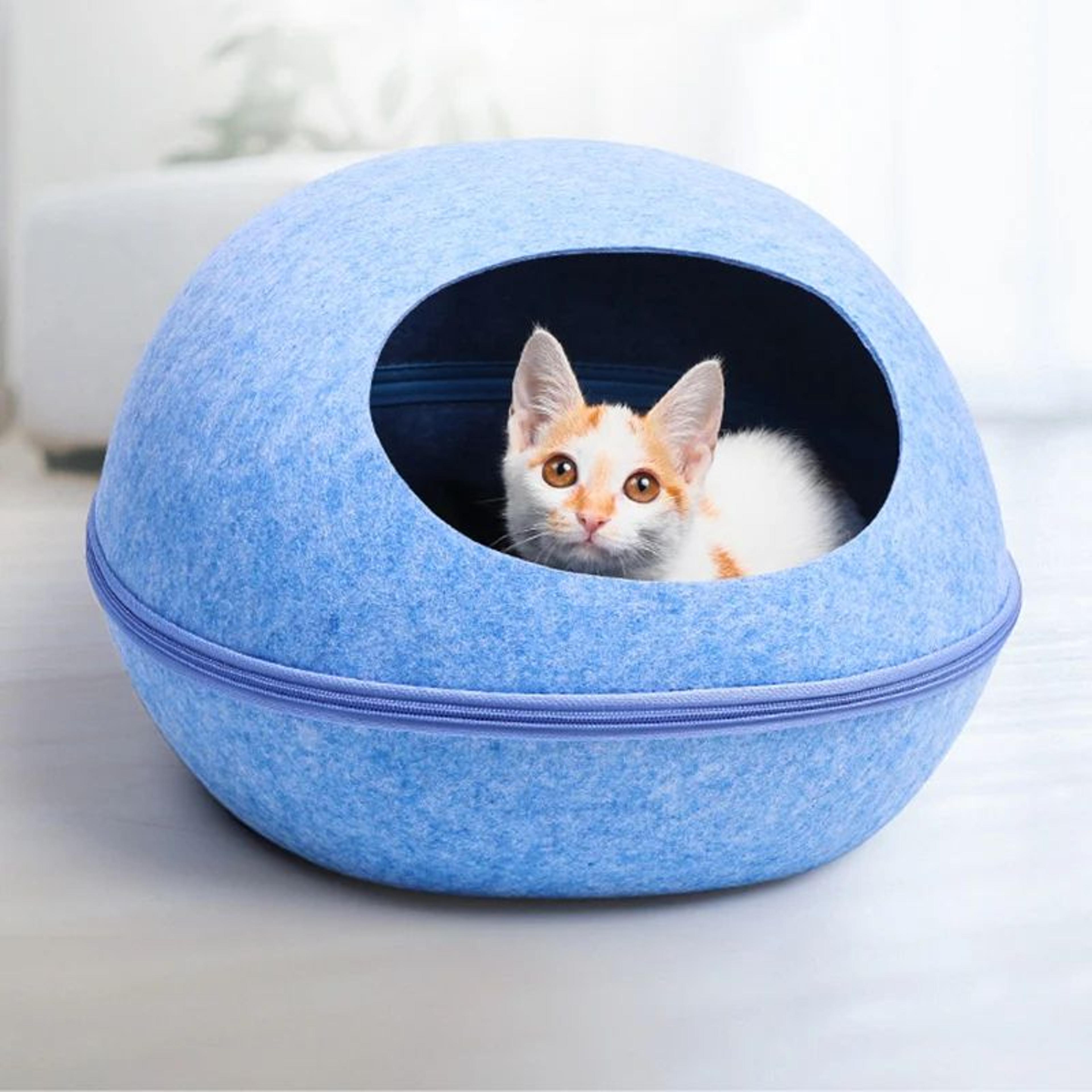 cozy cave cat bed house – removable washable indoor pet nest