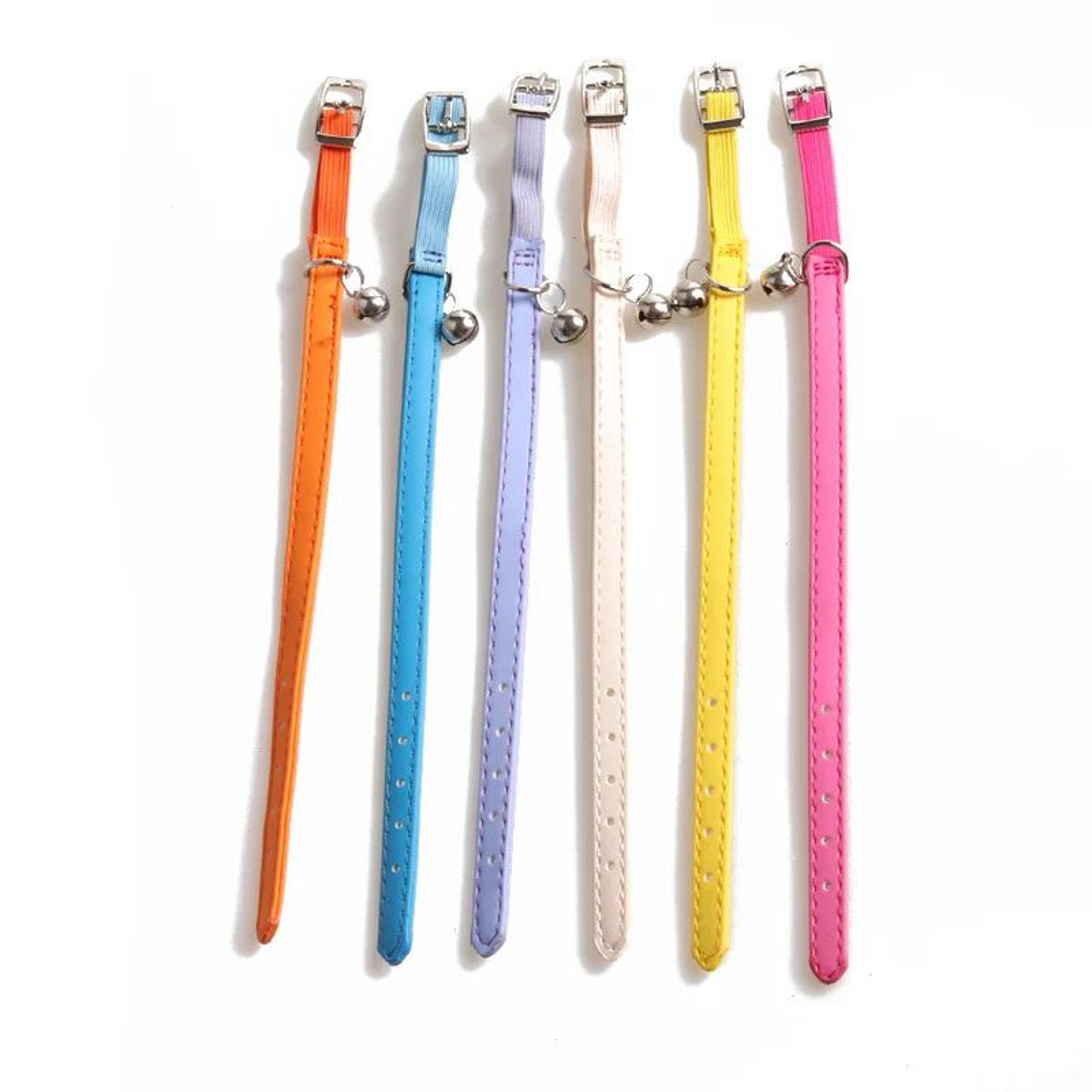 Pastel Bell Adjustable Cat Collar For Kittens  Small Pets 3