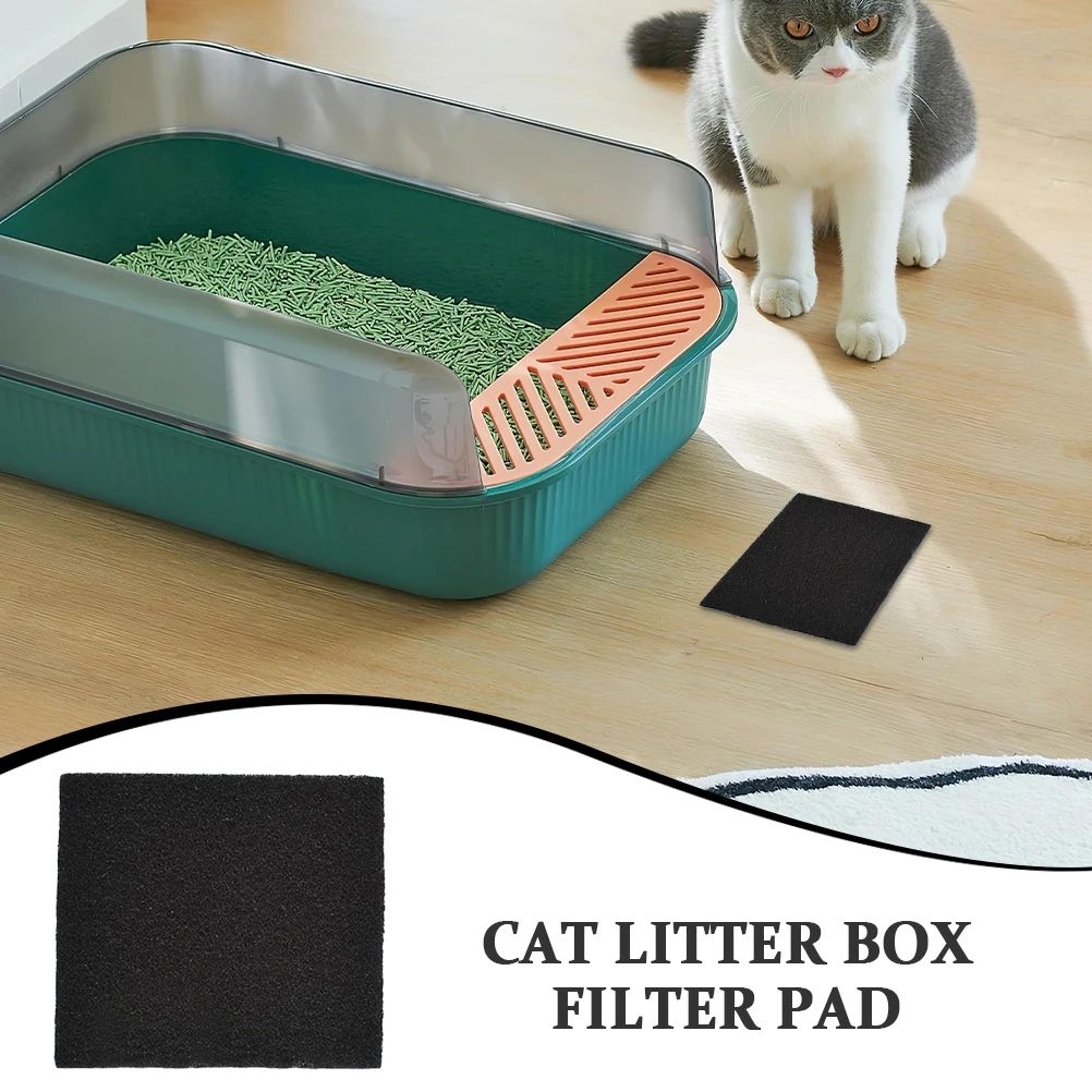 12Pack Activated Carbon Cat Litter Box Filter Pads For Odor Control 5