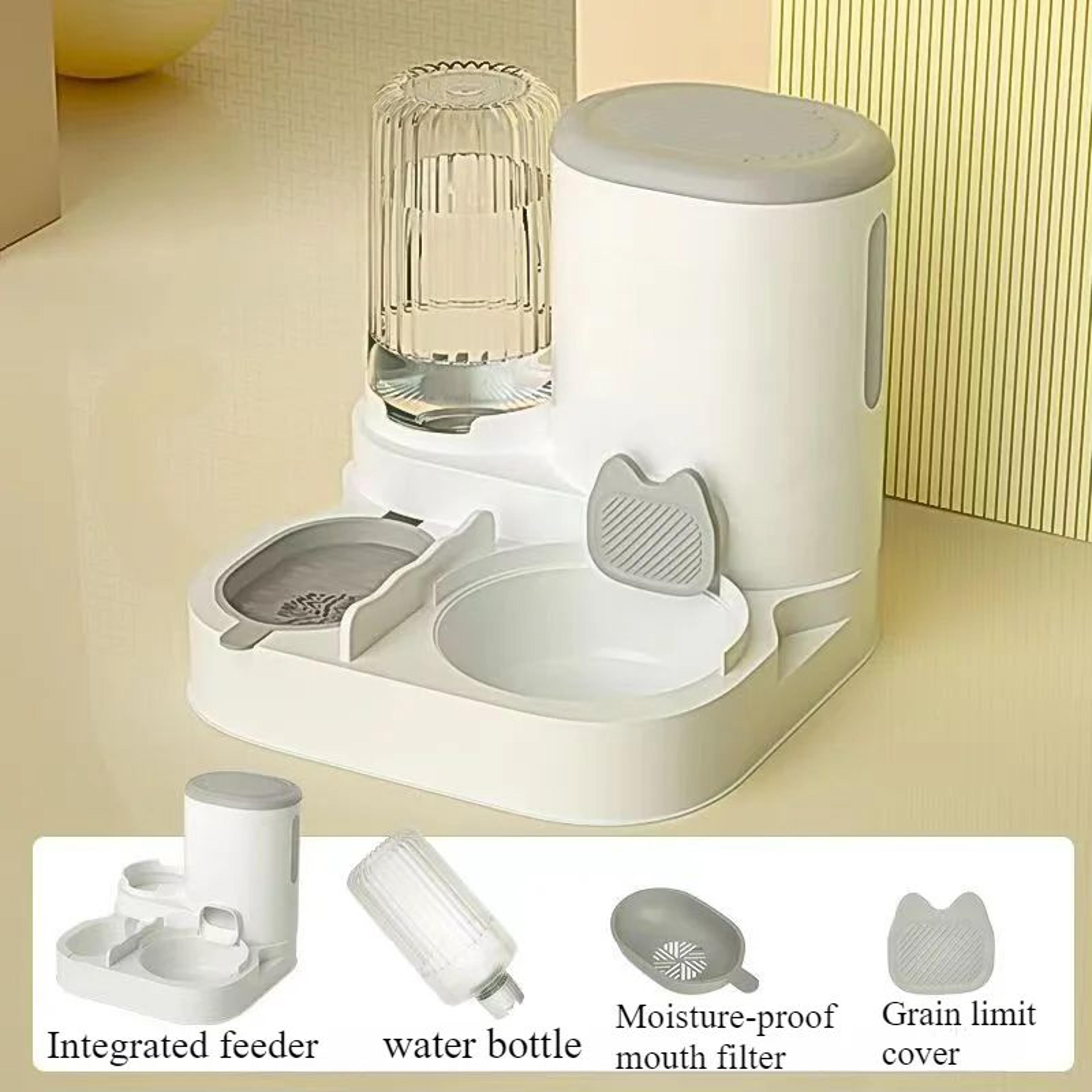2in1 Automatic Cat Feeder And Pet Water Dispenser Bowl 6