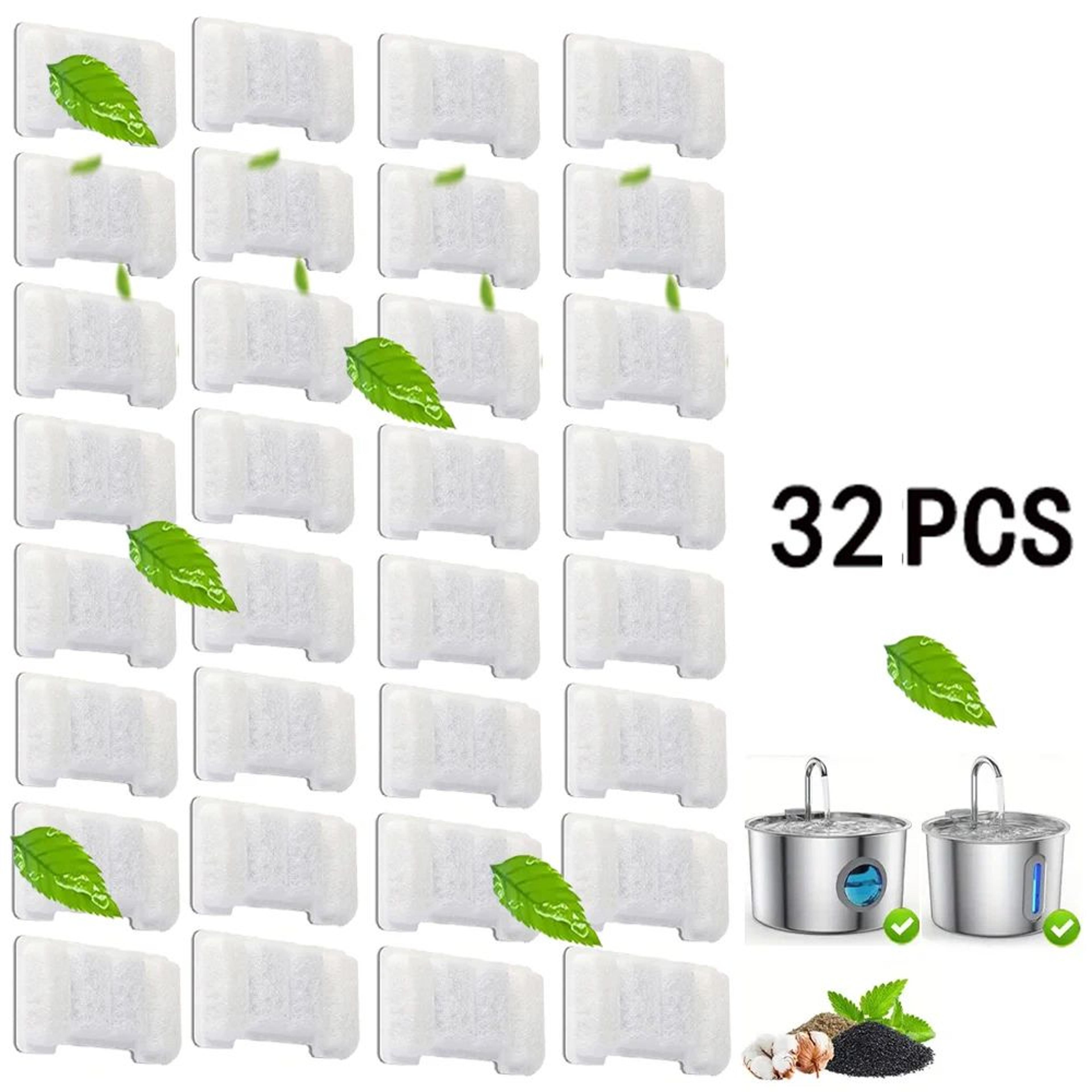 Pet Fountain Activated Carbon Replacement Filters For Cats  Dogs 8