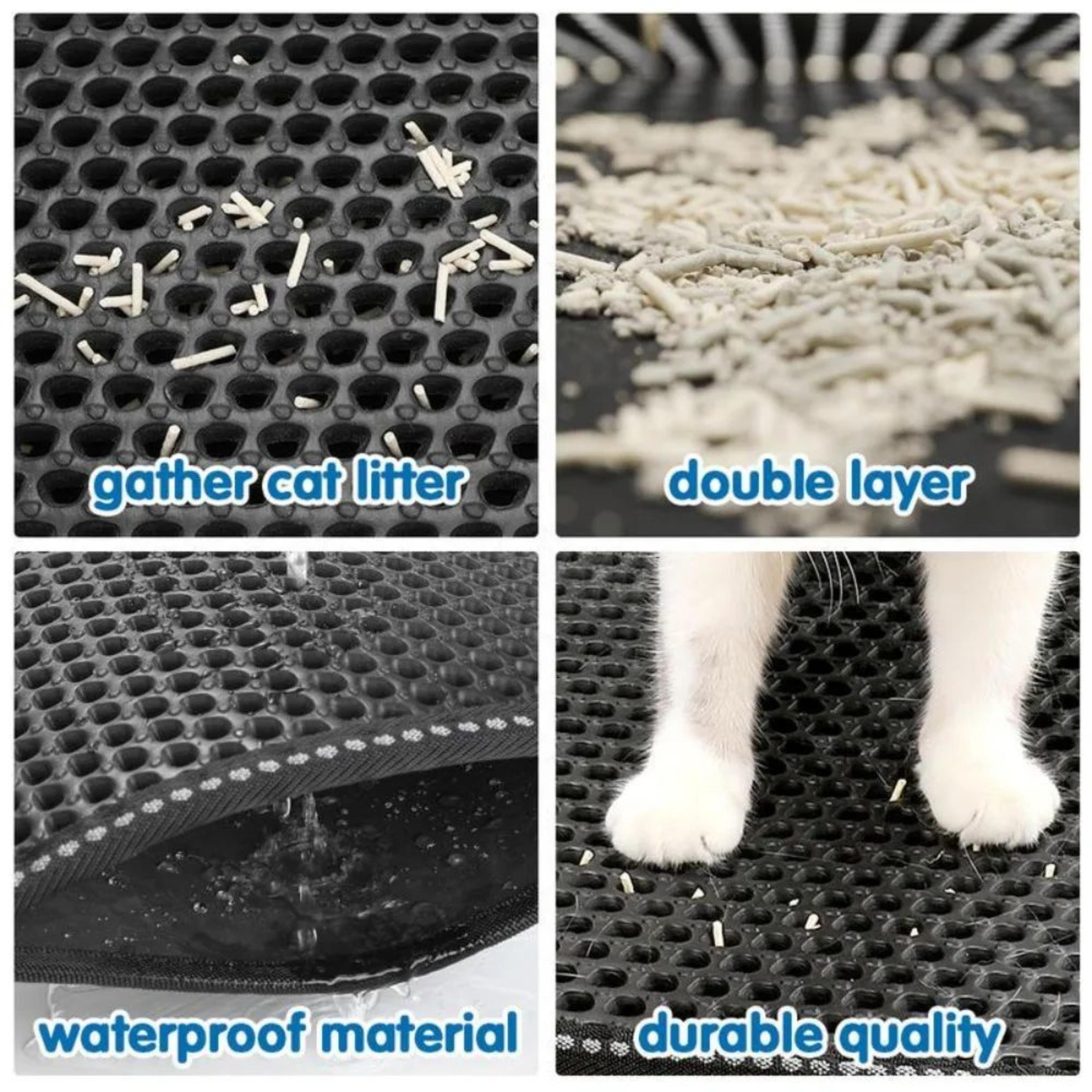 EasyClean 70x120cm Cat Litter Mat Waterproof Double Layer Litter Trapper 5