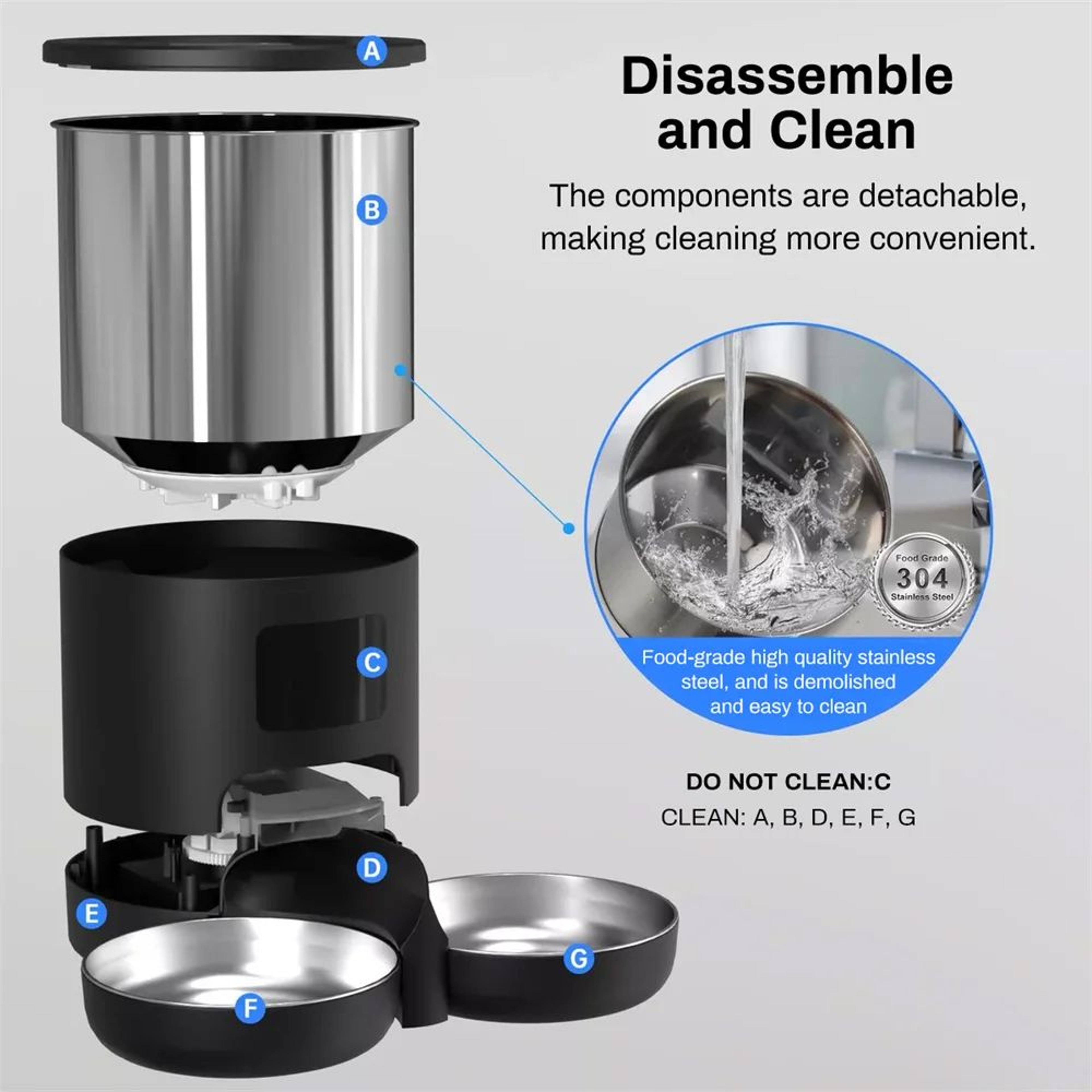 SmartFeed Pro 45L WiFi Pet Feeder  Water Dispenser 2