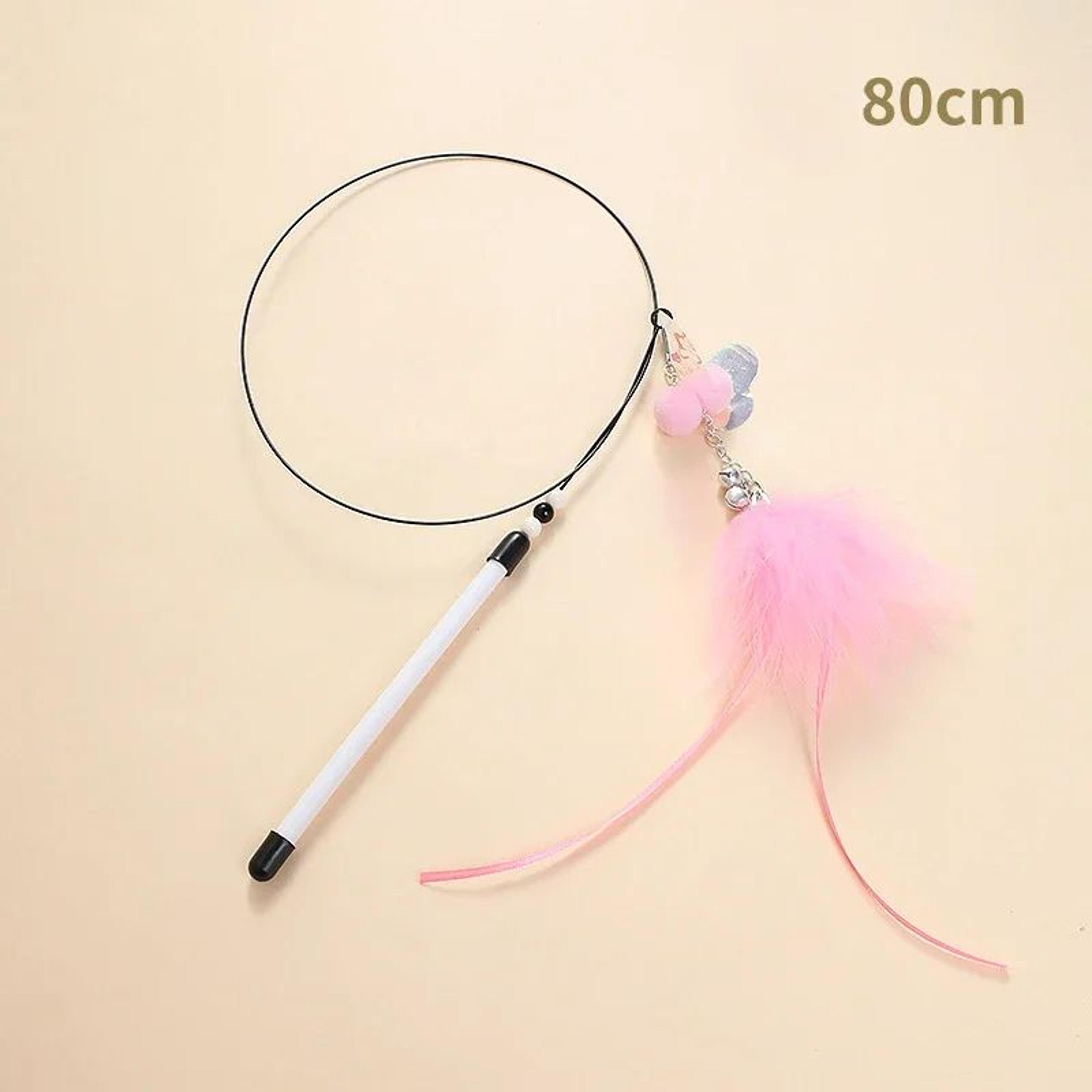 FeatherBird Interactive Cat Wand Toy With Bell  Telescopic Teaser 6
