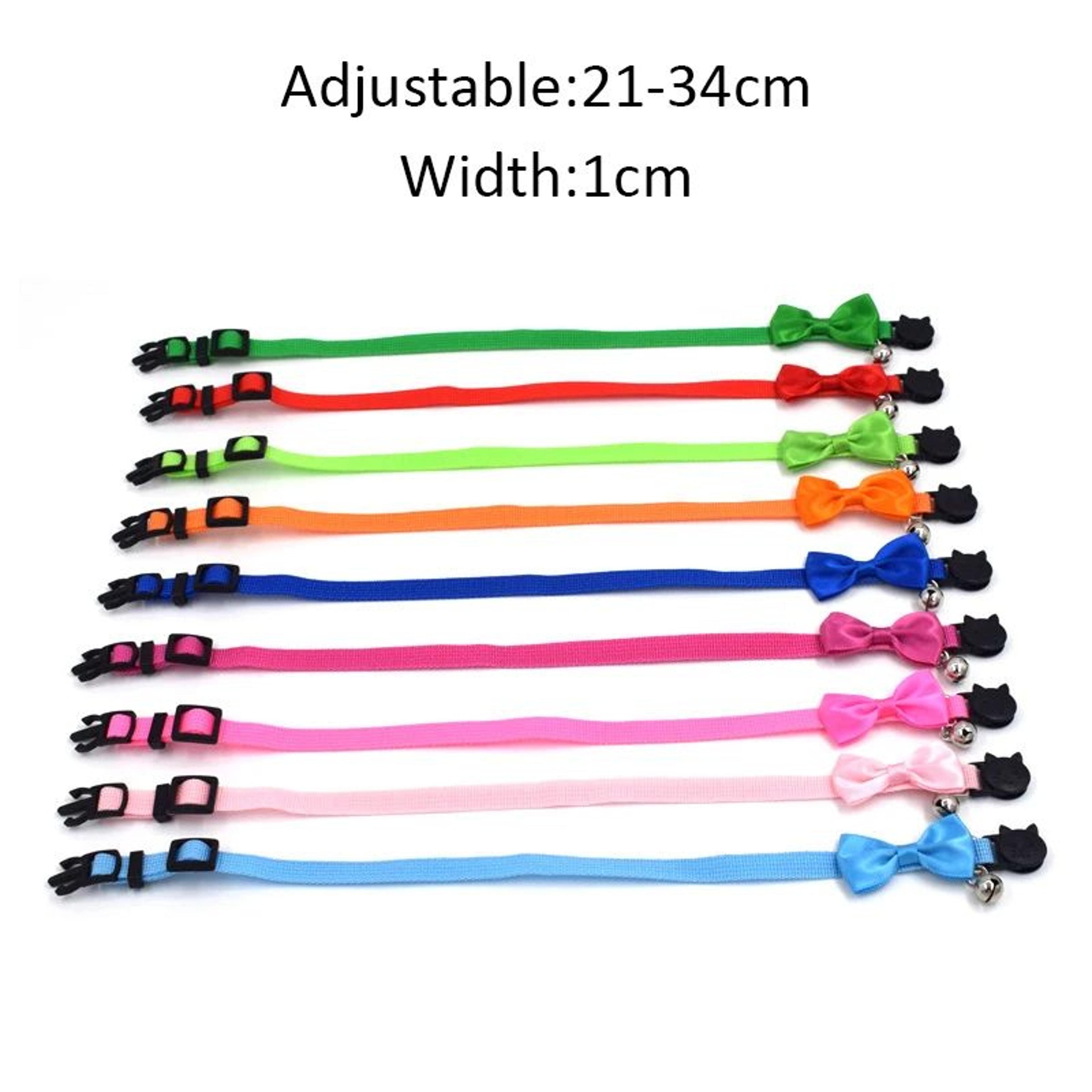 Elegant Bow Bell Adjustable Cat Collar  Cute Cat Collar With Bell For Stylish Pets 3