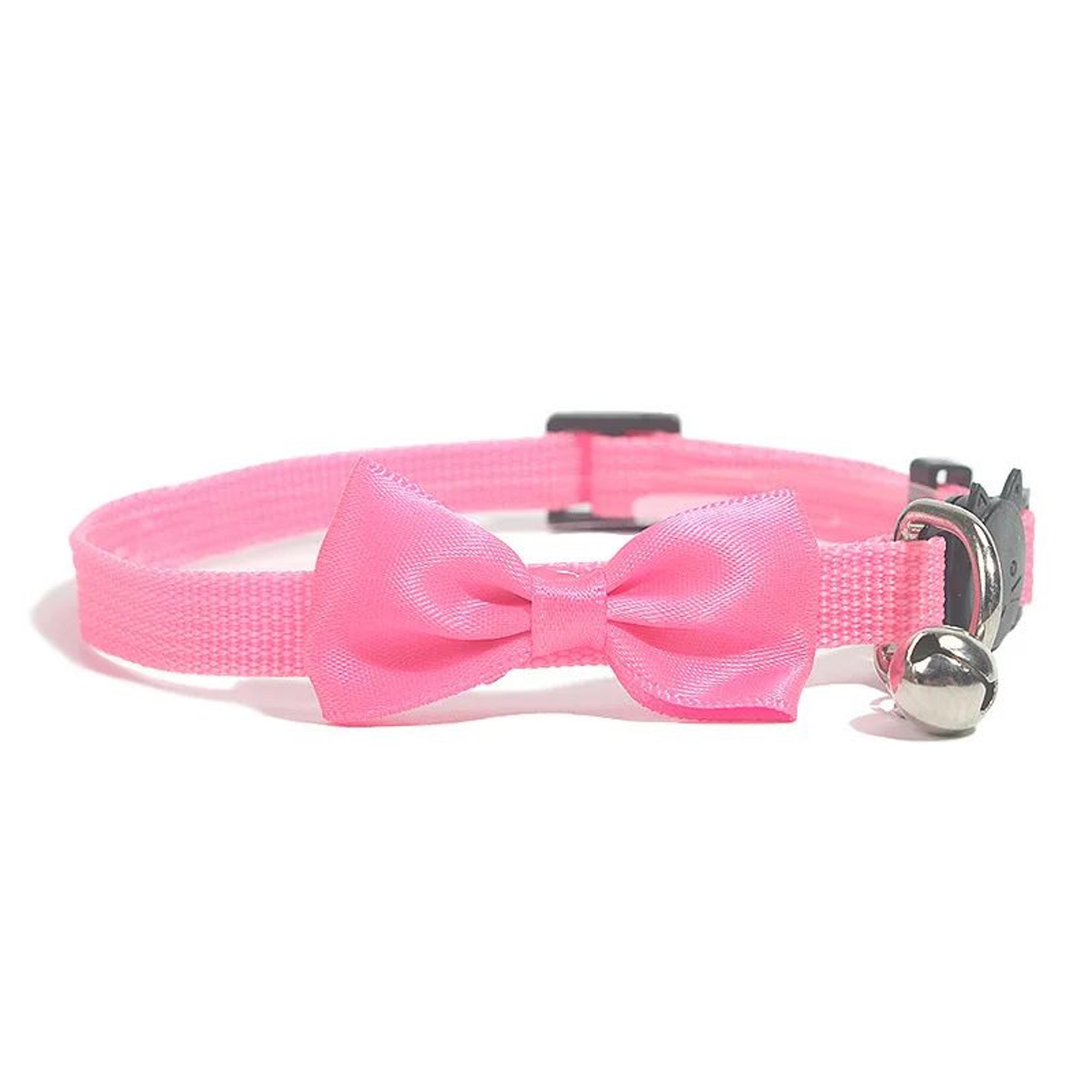 Elegant Bow Bell Adjustable Cat Collar  Cute Cat Collar With Bell For Stylish Pets 7