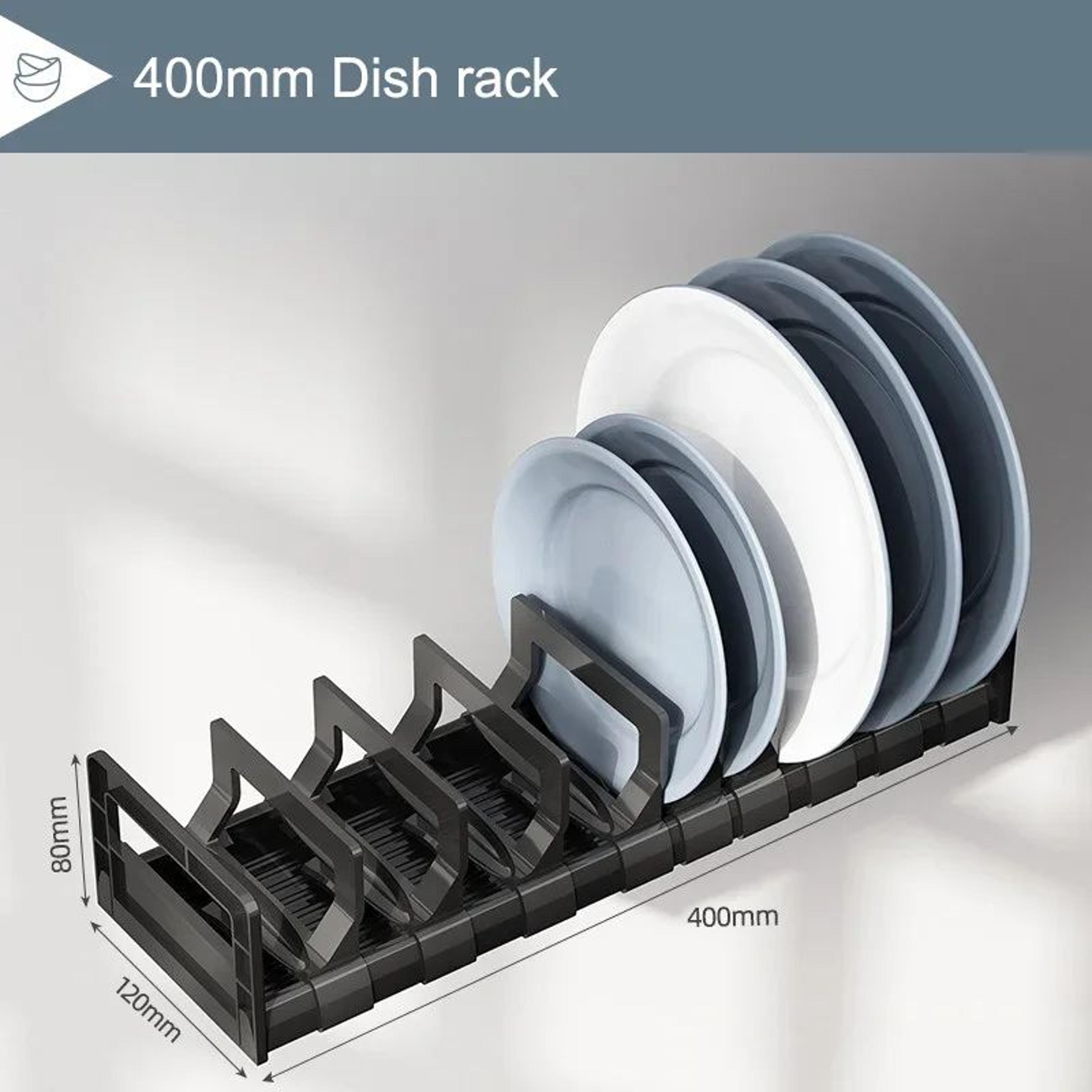 SpaceSaver Under Cabinet Dish Rack  Adjustable Bowl Organizer 8