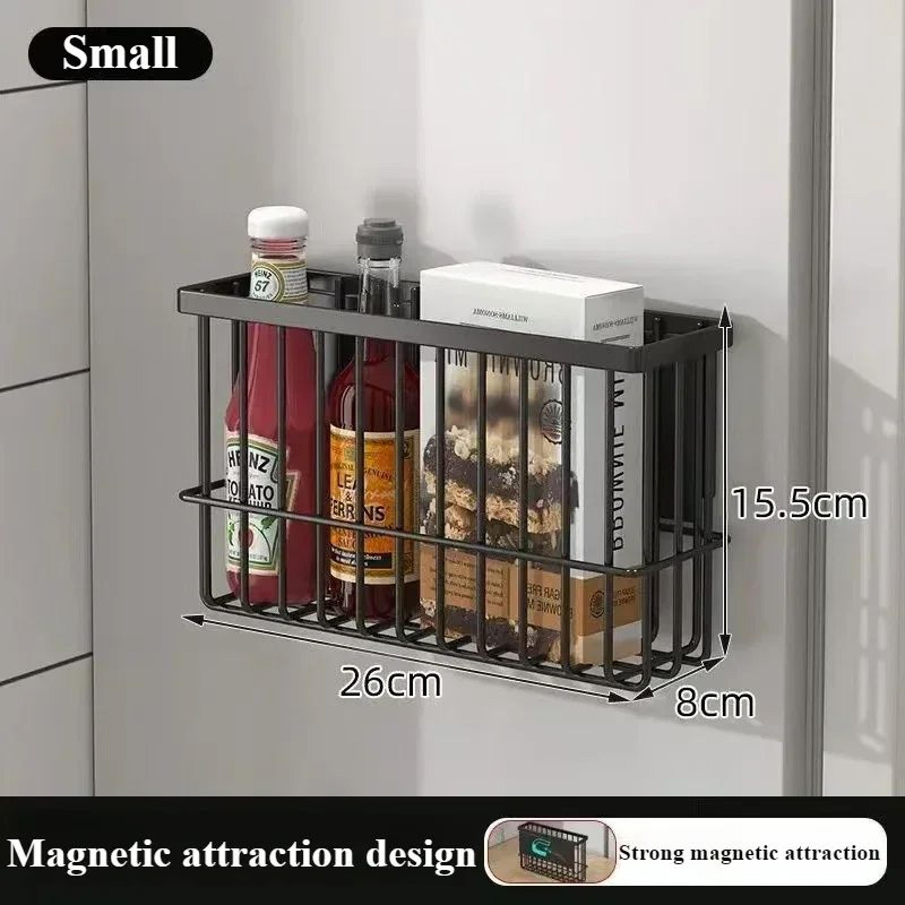 Magnetic Spice Rack  Refrigerator Storage Shelf Organizer 8