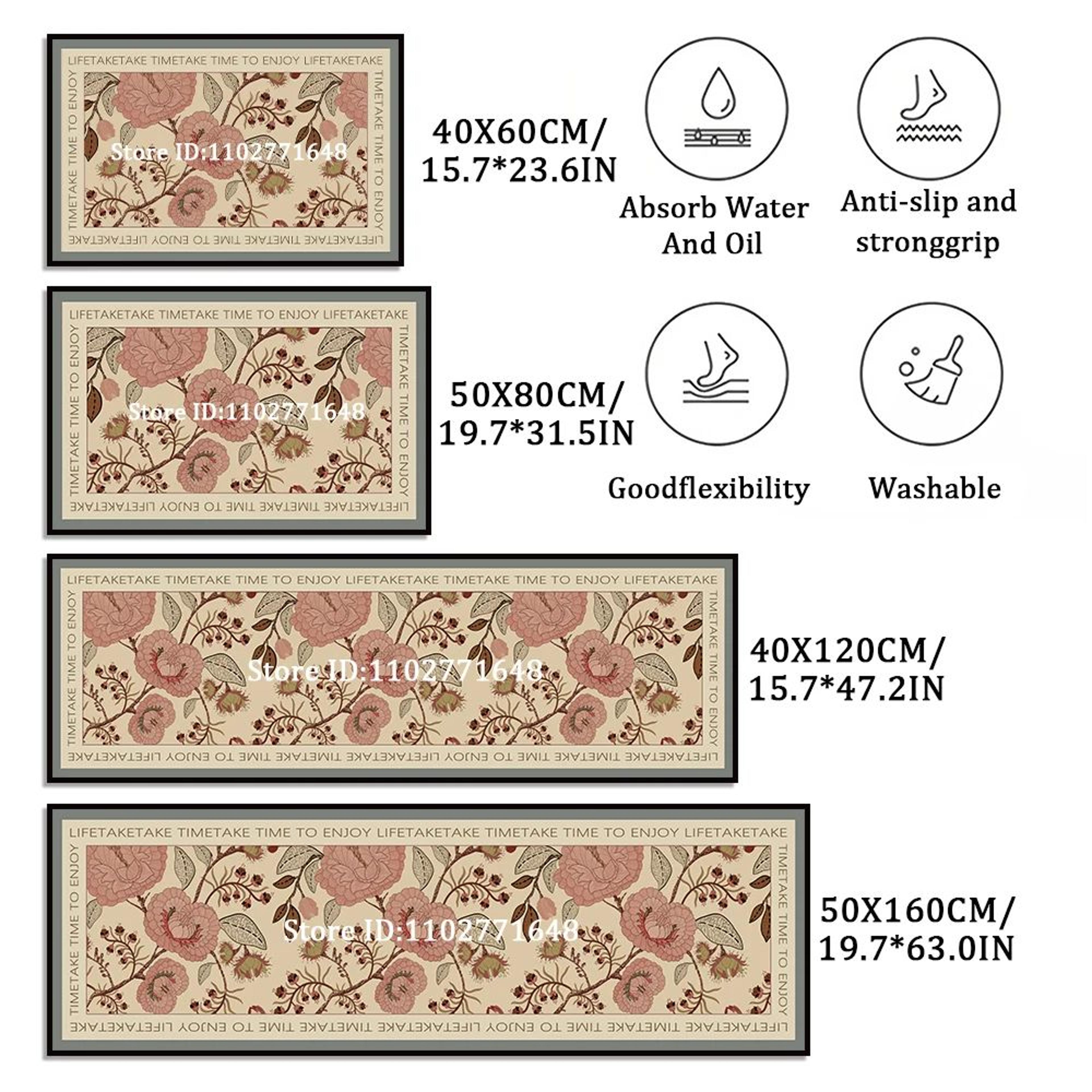 GreenComfort AntiFatigue Kitchen Runner Mat  NonSlip Washable Floor Rug For Kitchen Entryway  Home 4