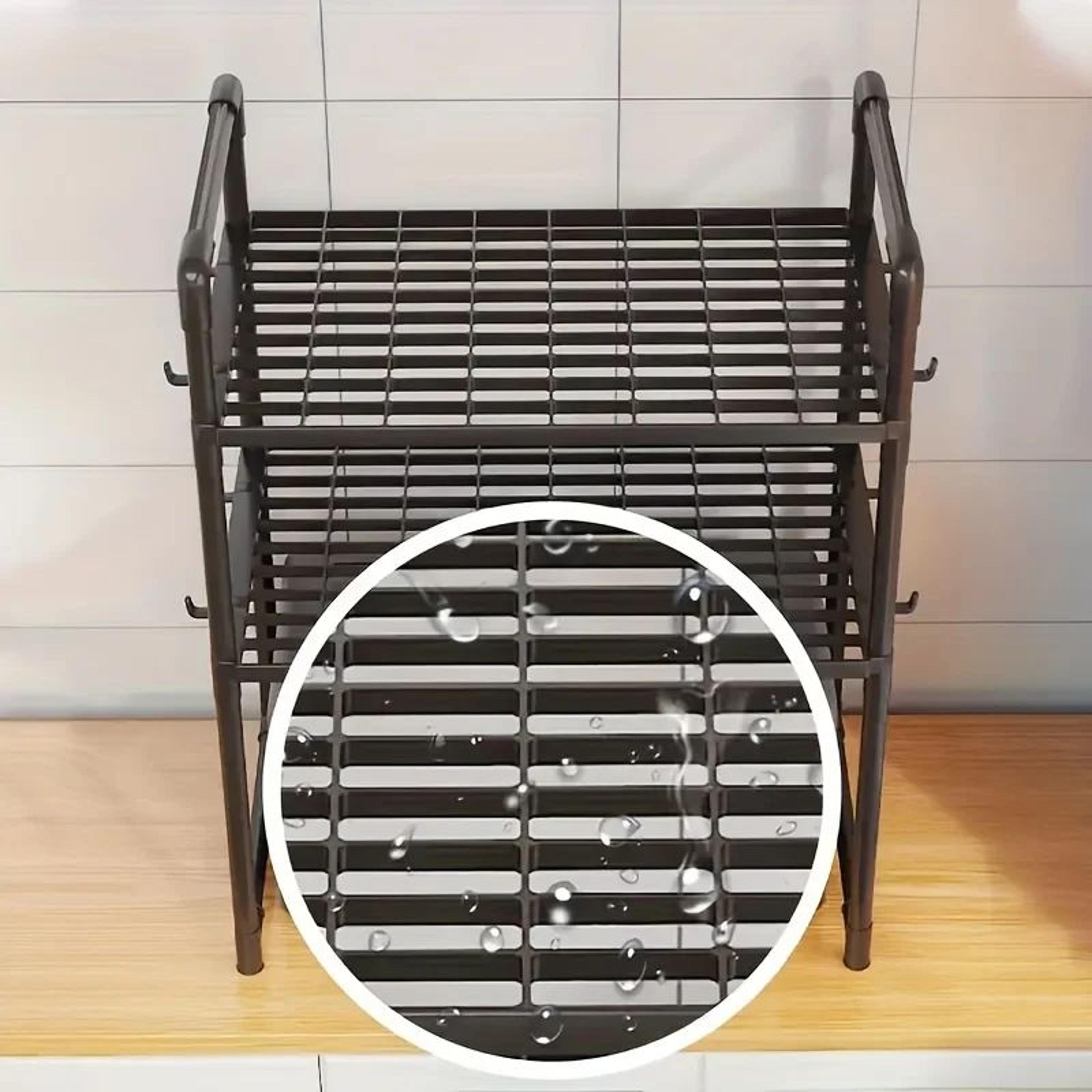 Adjustable HeavyDuty Microwave Stand  Kitchen Counter Organizer Rack 4