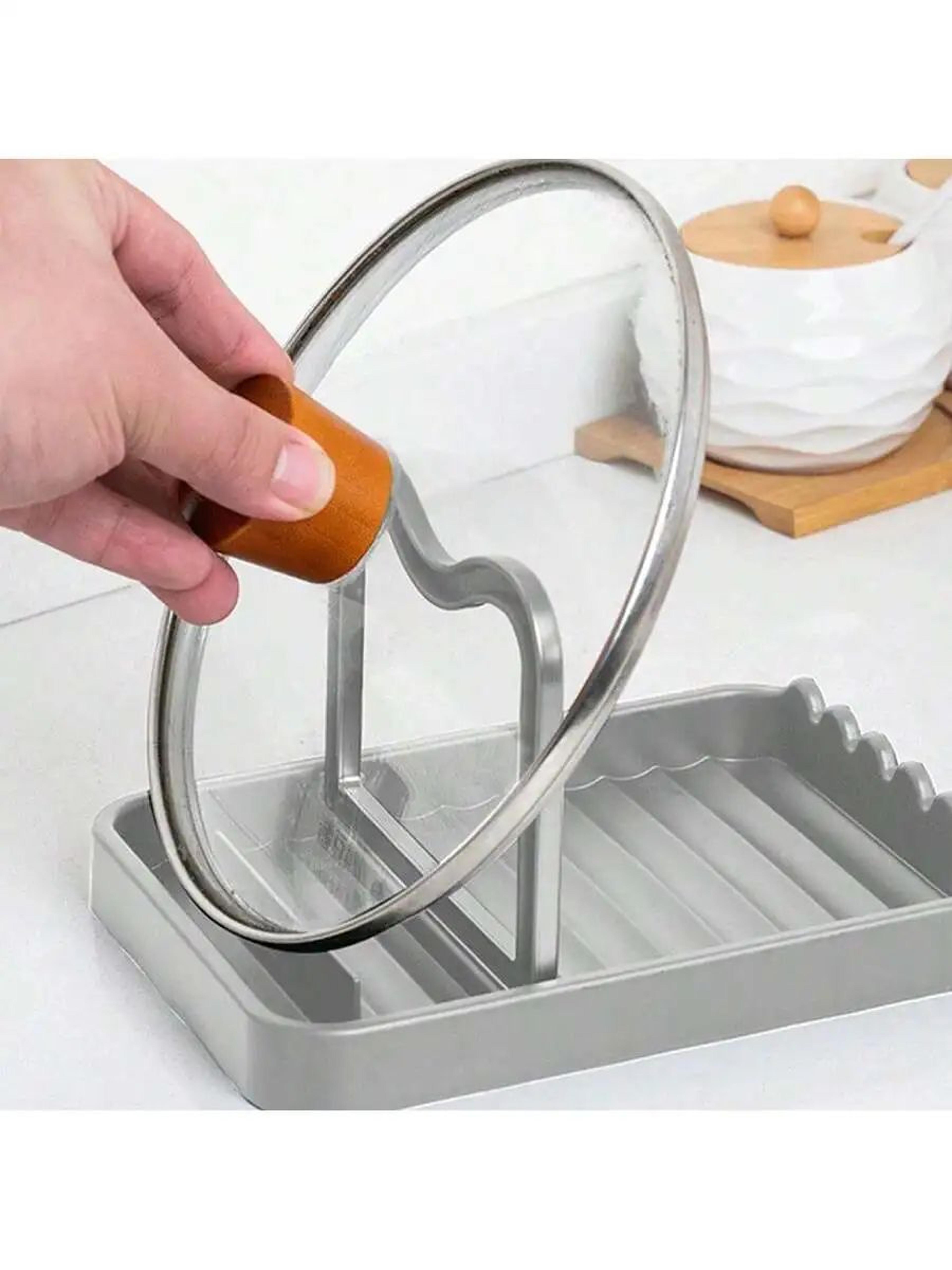 CleanCounter Utensil  Pot Lid Rest  Kitchen Spoon Rest Utensil Holder Pot Lid Holder 3