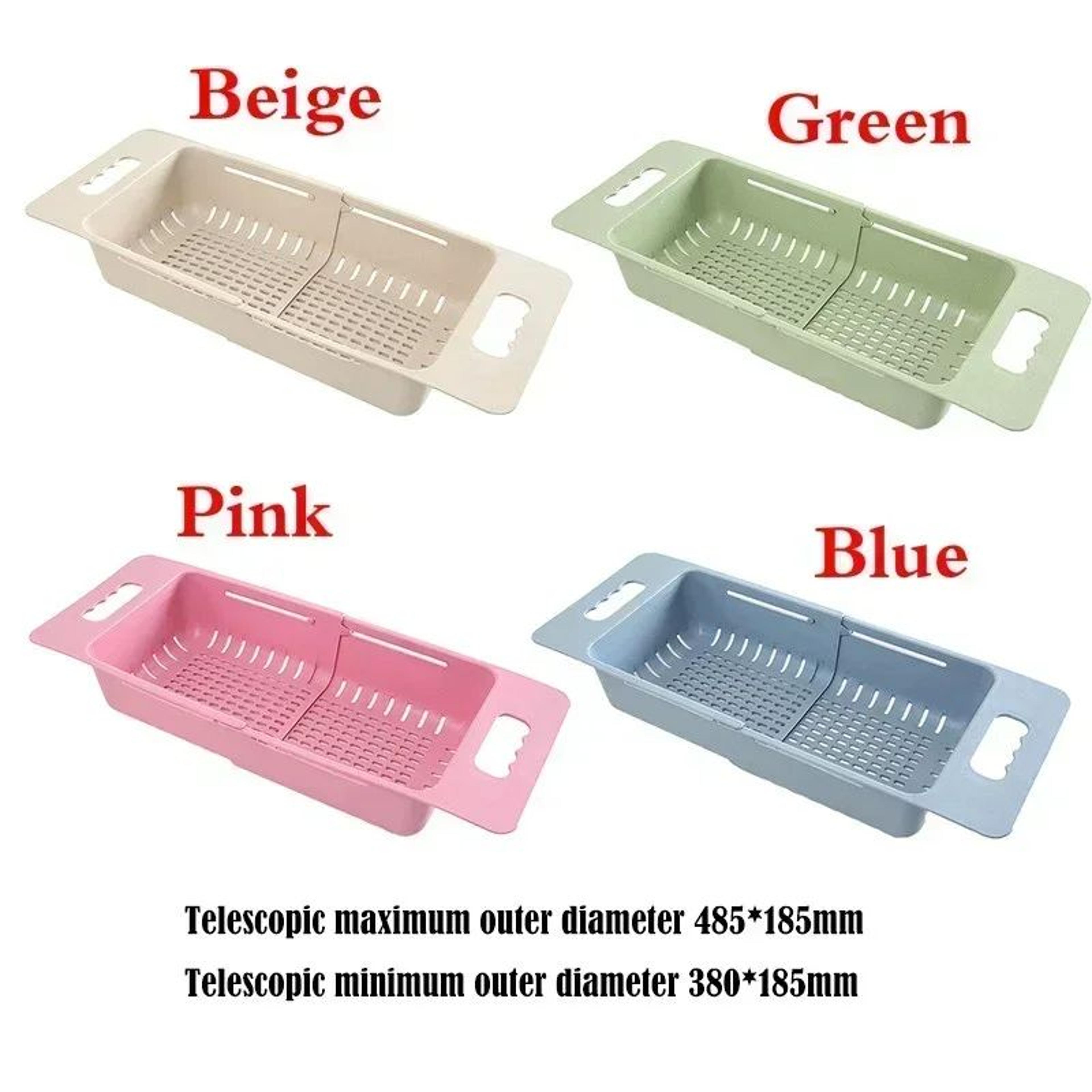 Adjustable OvertheSink Drain Basket  Dish Drying Rack 5