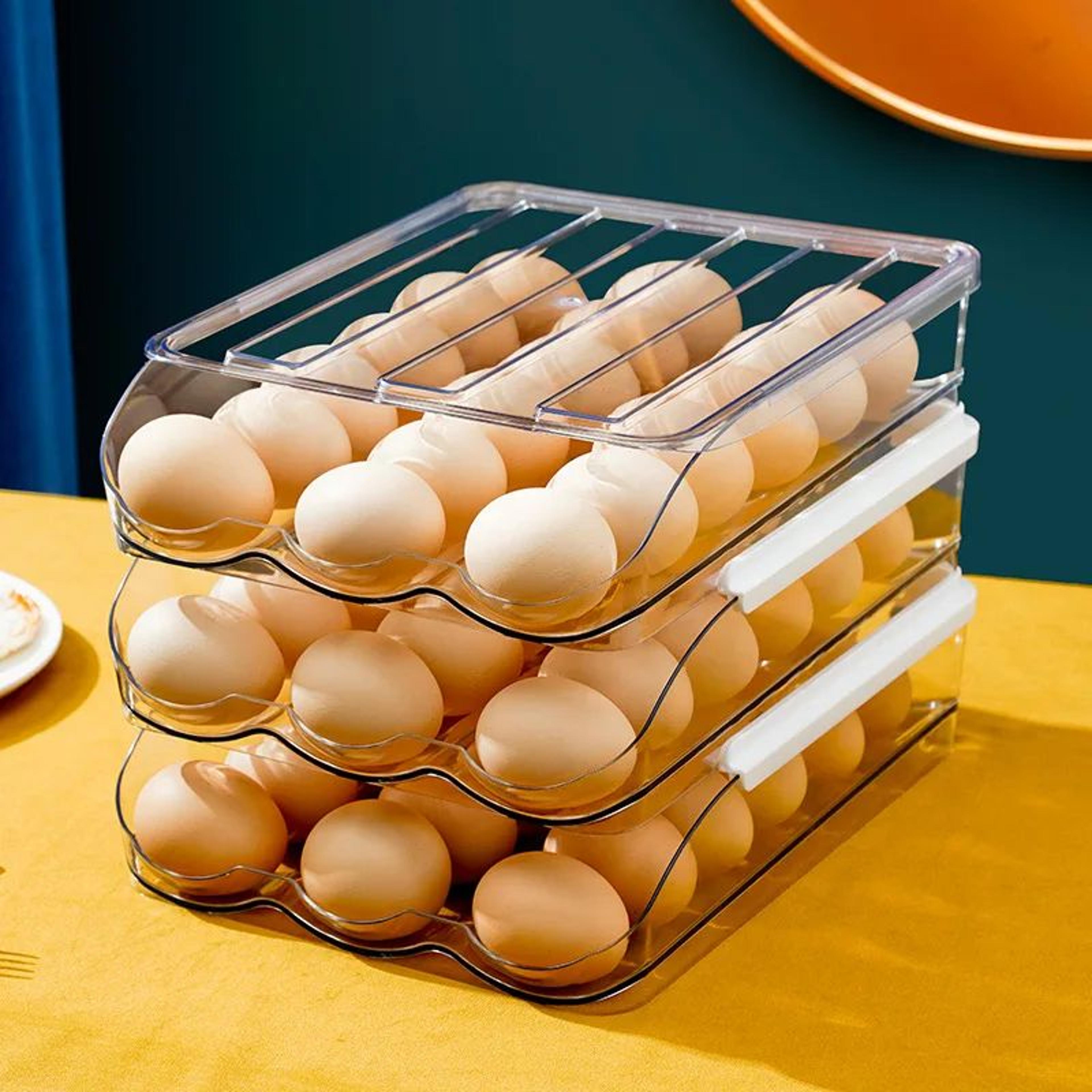 RollFlow Automatic Egg Storage Organizer For Refrigerator 5
