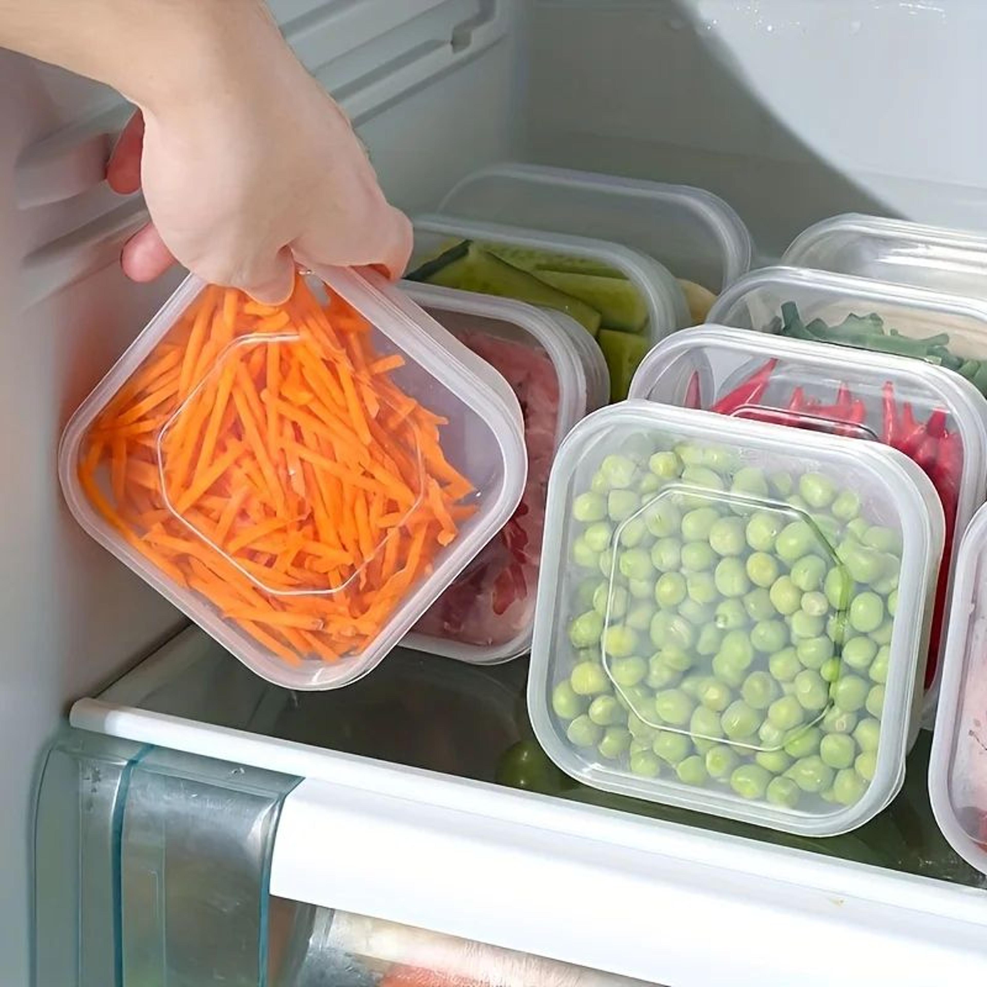 Stackable BPAFree Freezer Food Storage Containers For Meat Vegetables  Meal Prep 8