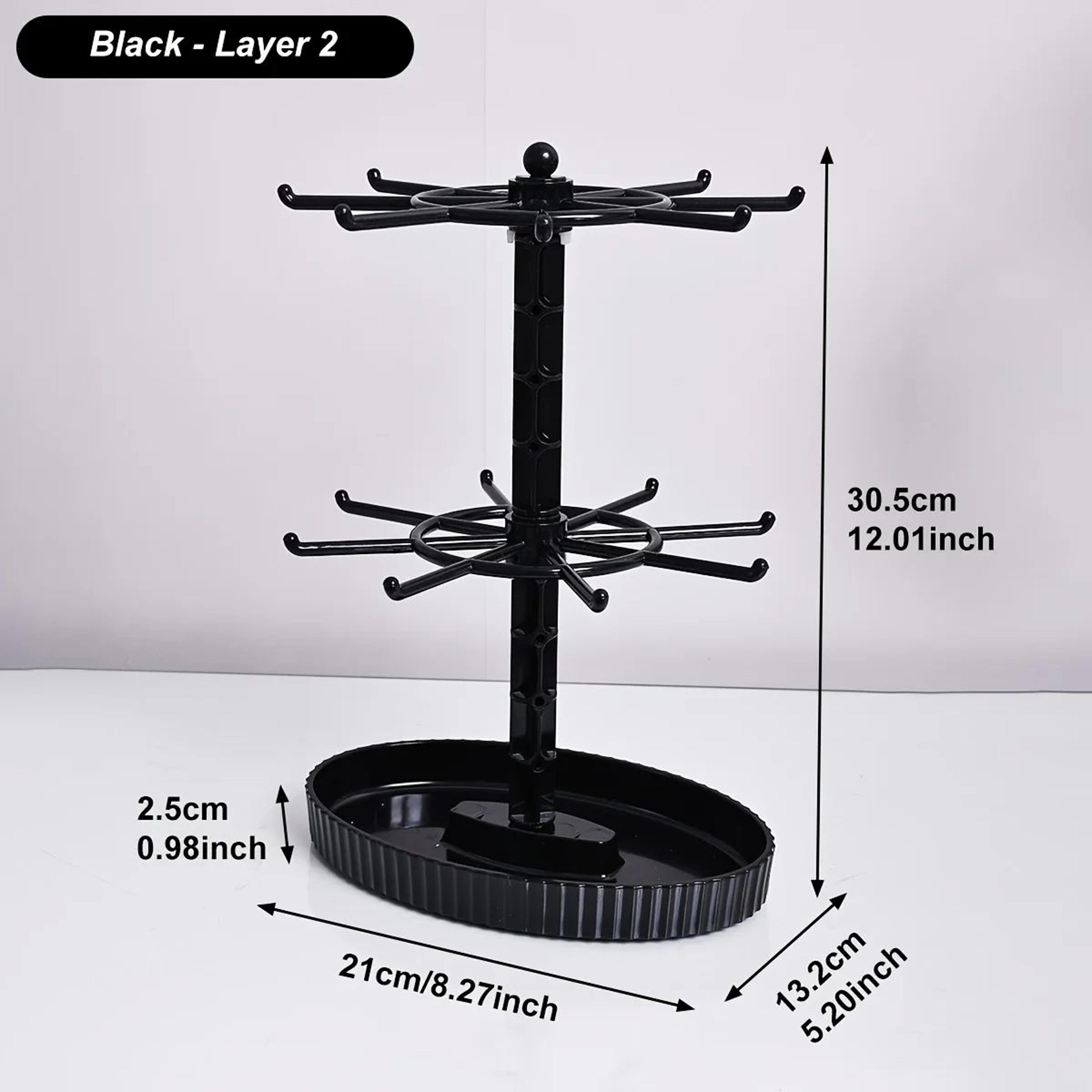 Rotating MultiLayer Jewelry Organizer Stand  Keychain Display Rack 6