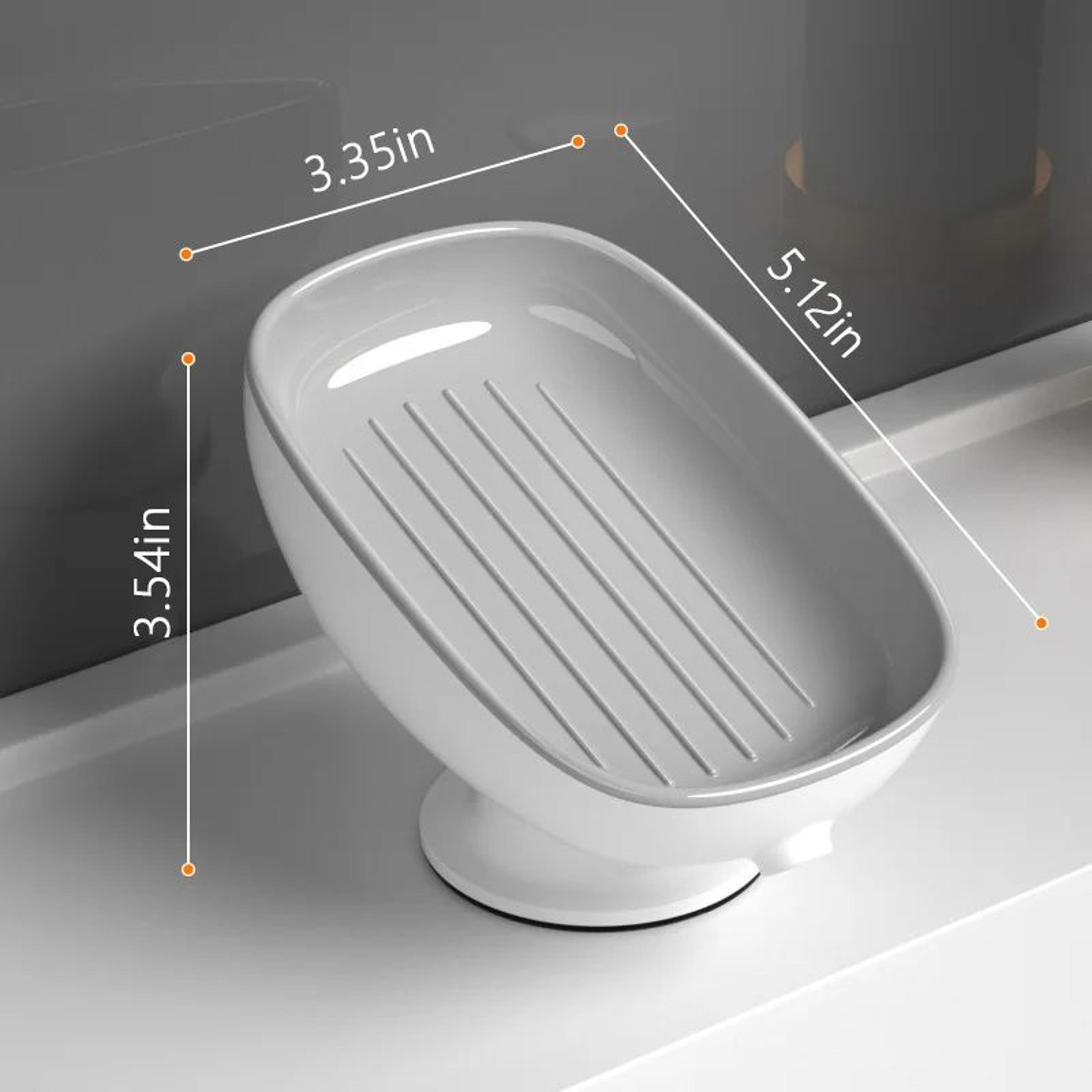 DryGuard DoubleLayer Soap Dish With Drainage  Detachable Soap Holder For Bathroom  Kitchen 5