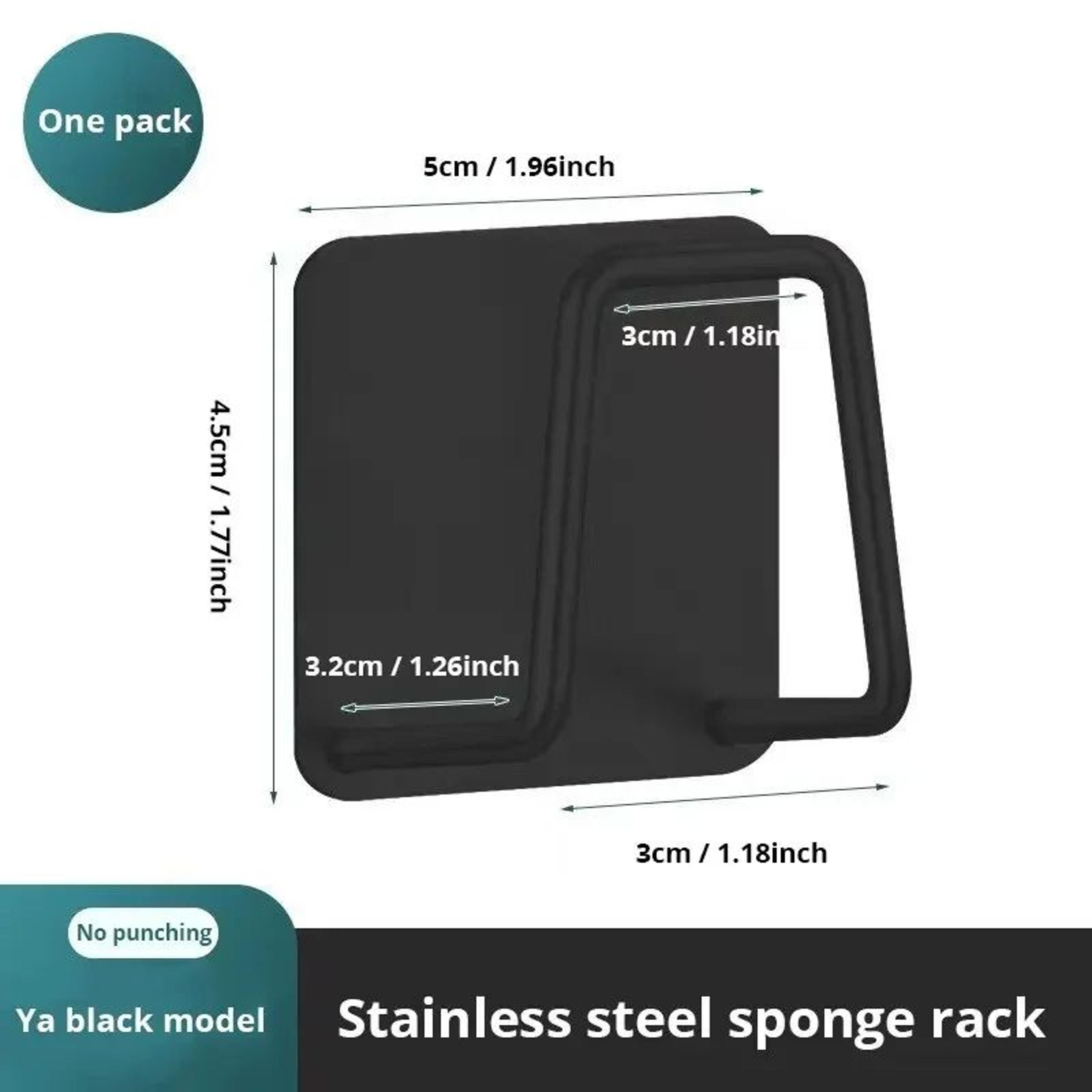 SpaceSaving Stainless Steel Sink Caddy  Adhesive Sponge Holder For Clean  Organized Kitchens 7