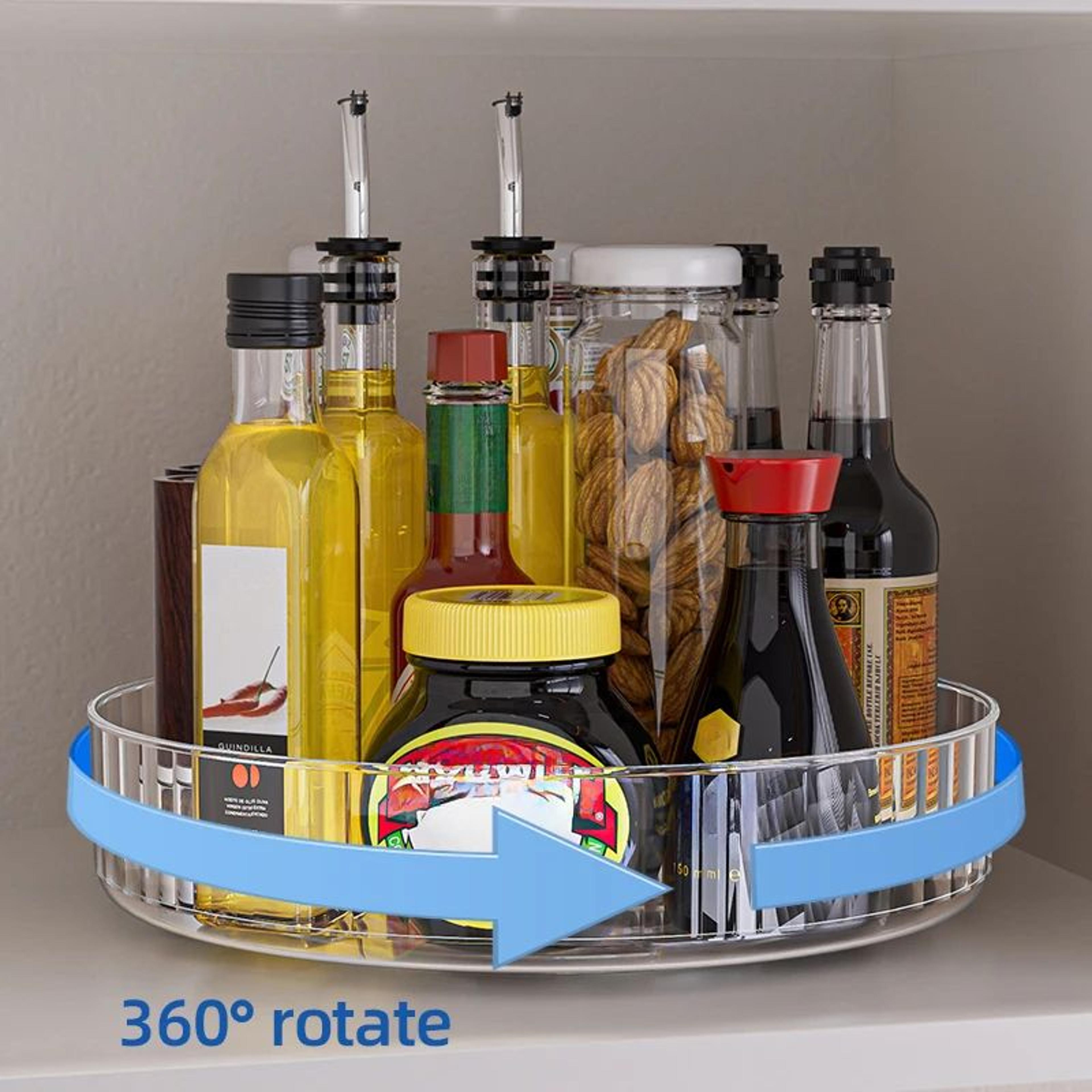 ClearView Rotating Fridge Organizer Turntable Tray 1