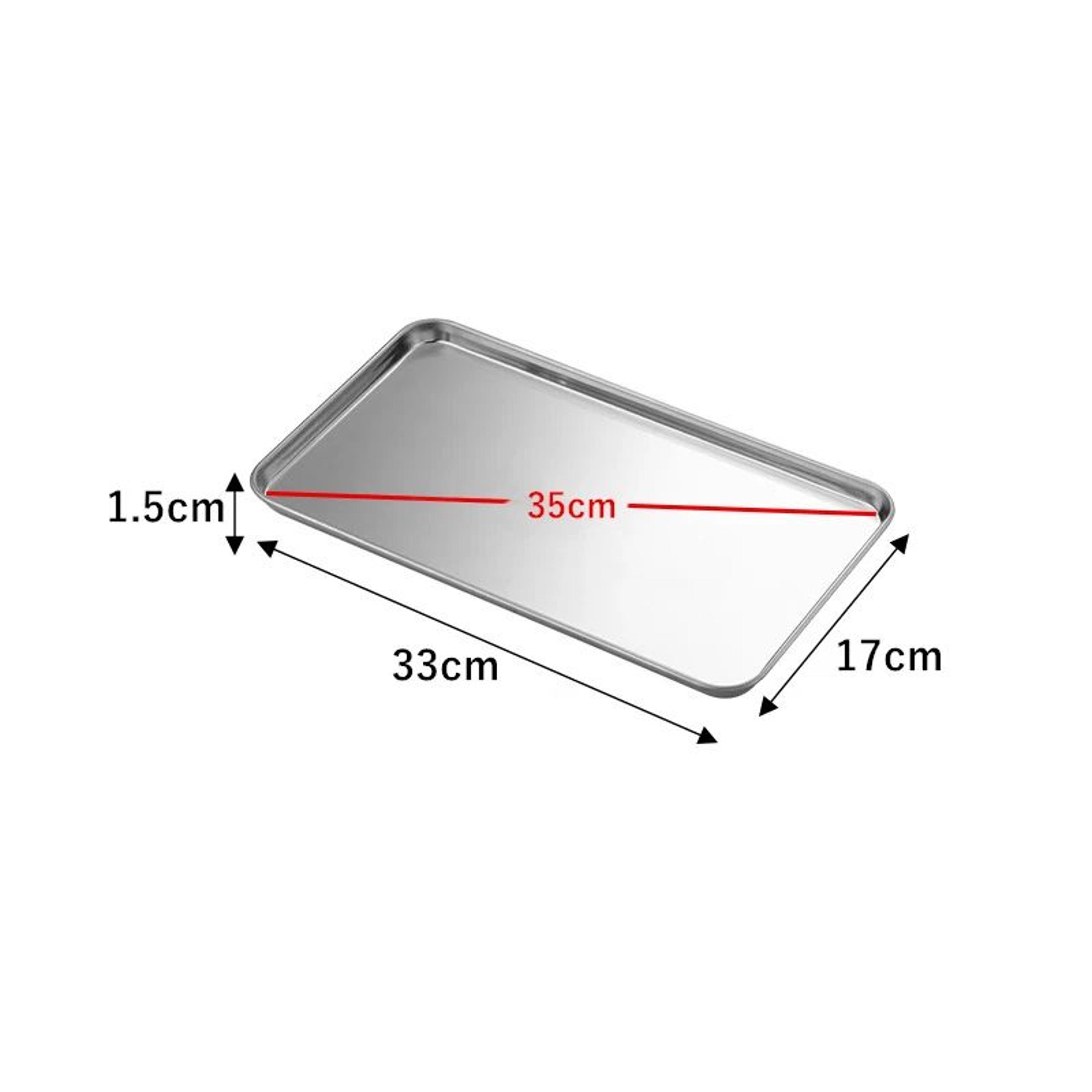 Stainless Steel Serving  Baking Tray  MultiPurpose Food Storage Tray For Kitchen Restaurant  Bakery 8