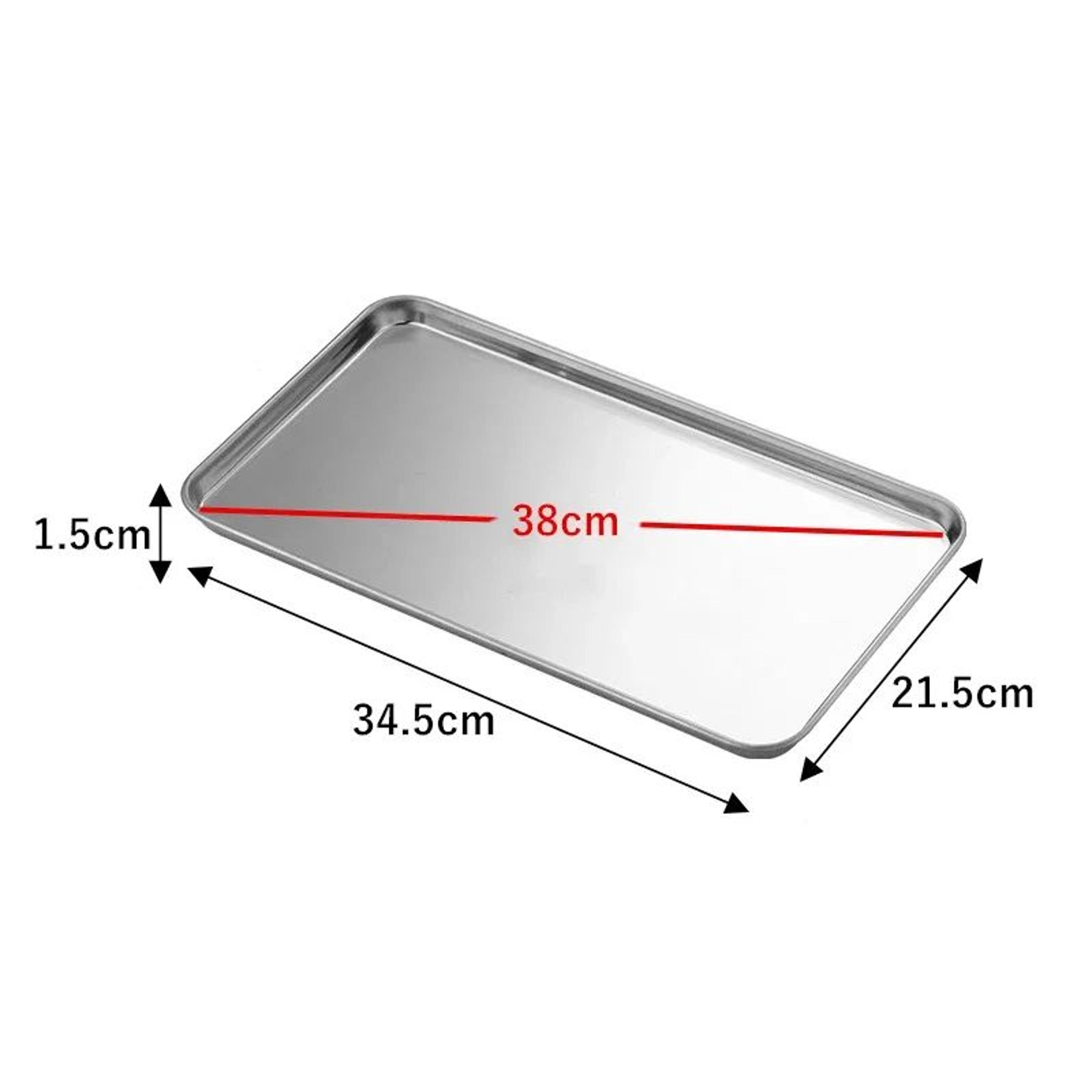 Stainless Steel Serving  Baking Tray  MultiPurpose Food Storage Tray For Kitchen Restaurant  Bakery 9