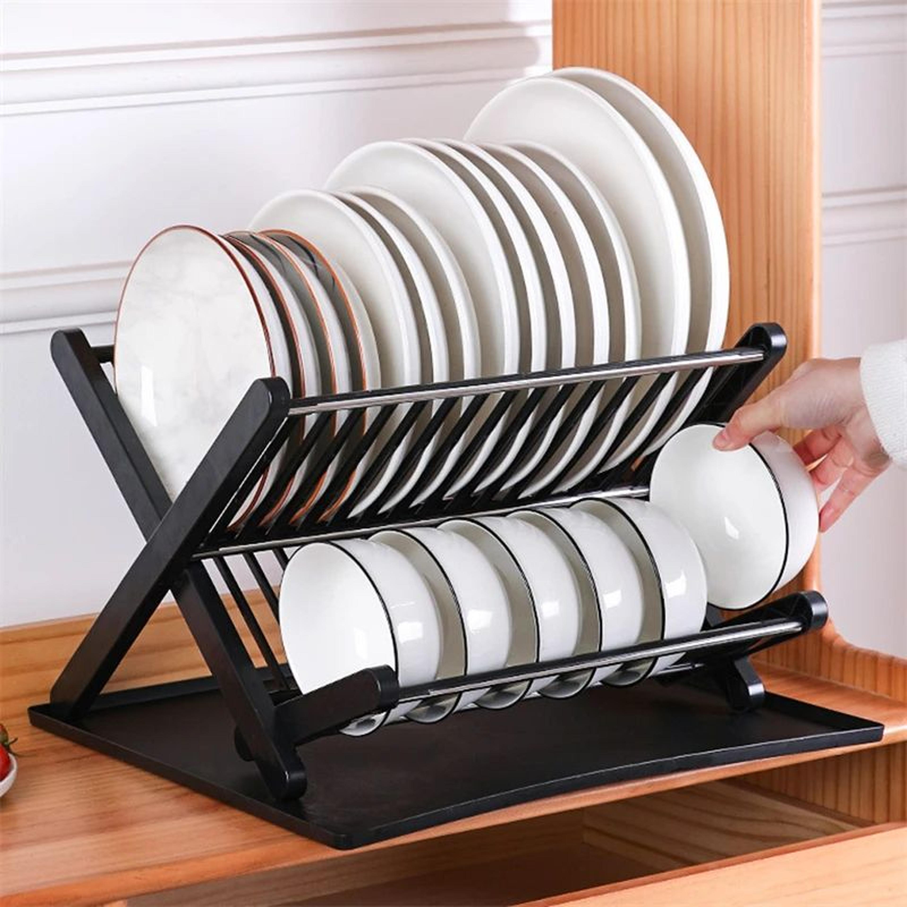 Adjustable OverSink Dish Drying Rack  Kitchen Organizer Shelf 10