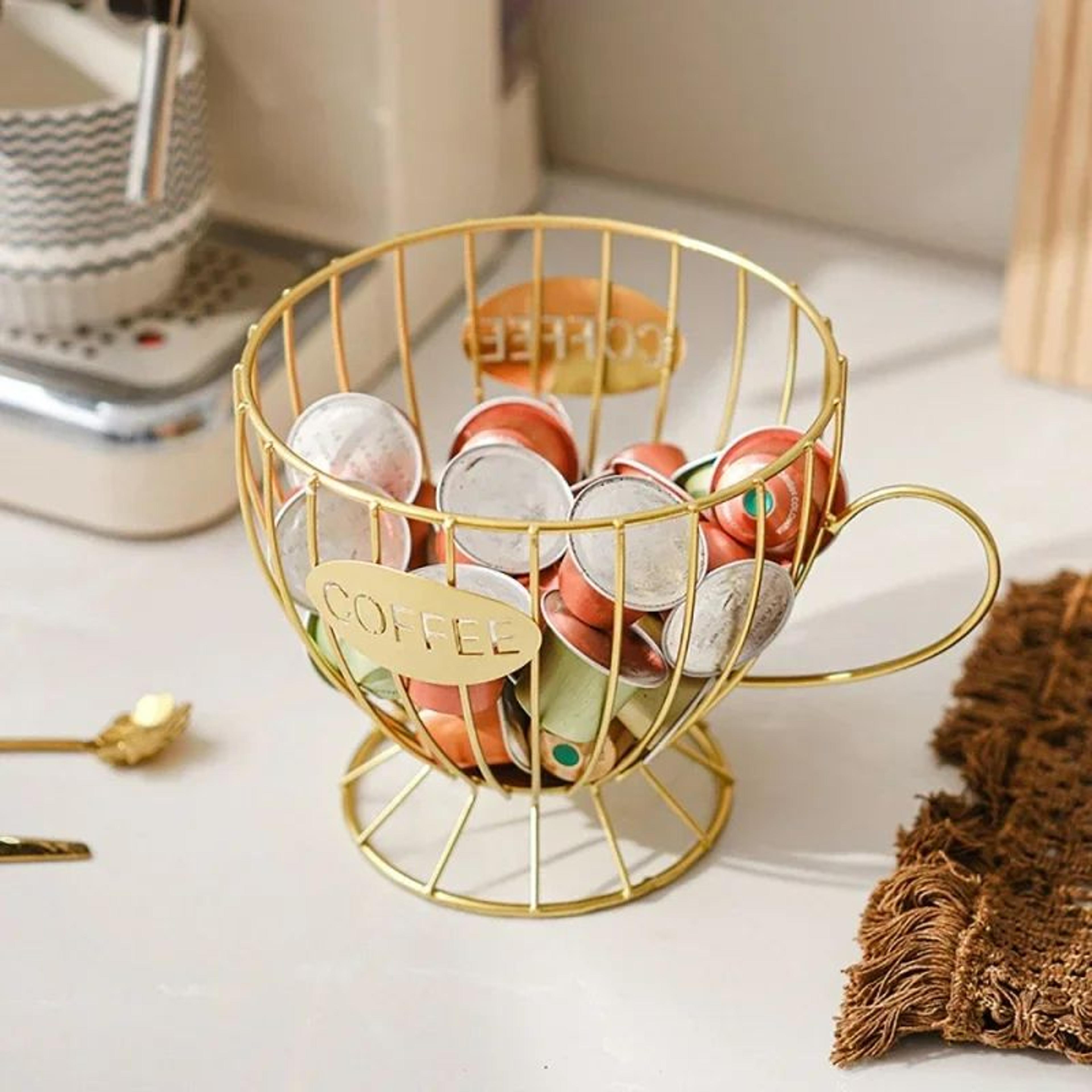 BrewNest Coffee Pod Storage Basket Organizer 2