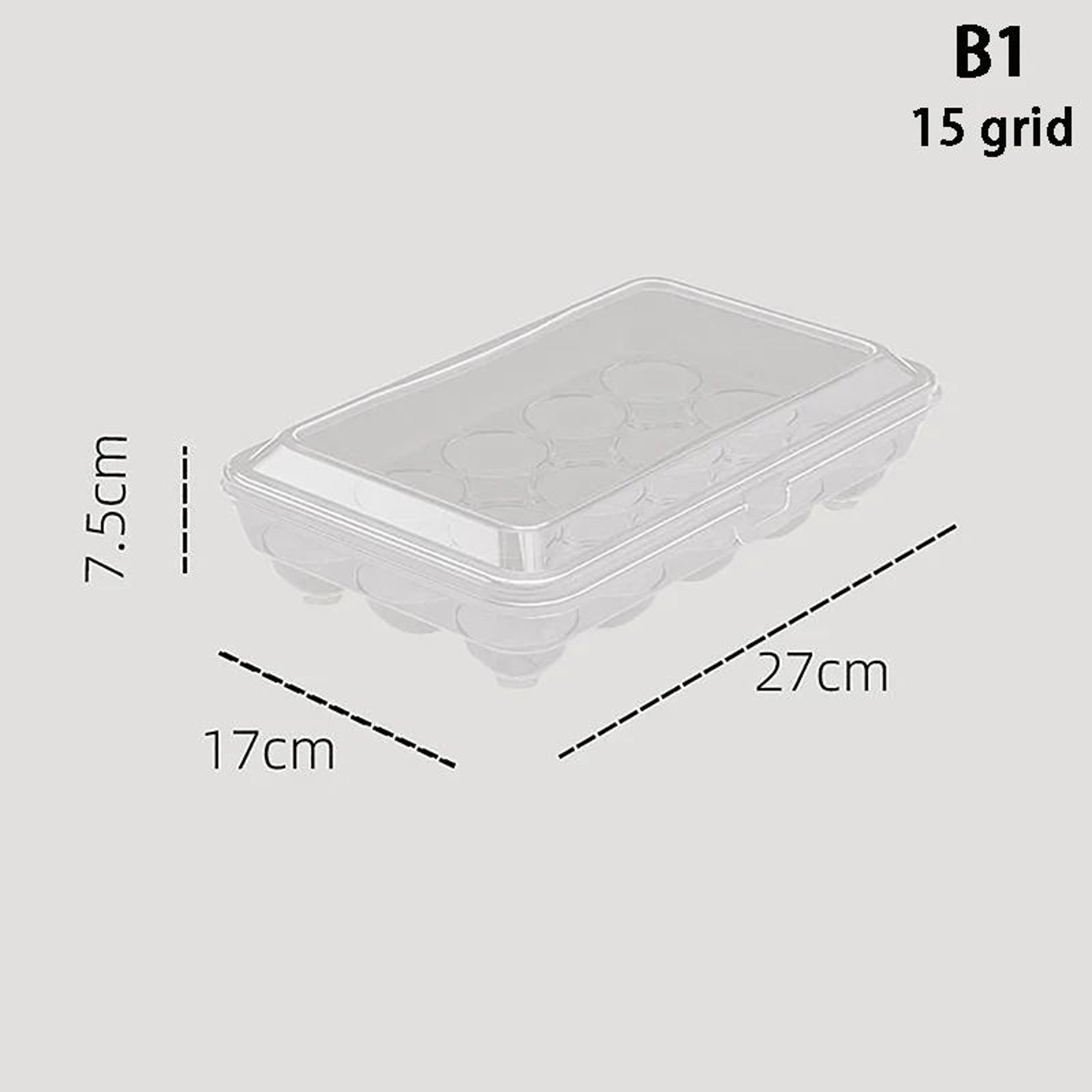 Portable Clear Egg Storage Box For Refrigerator  1015 Grid Egg Storage Container Organizer 9