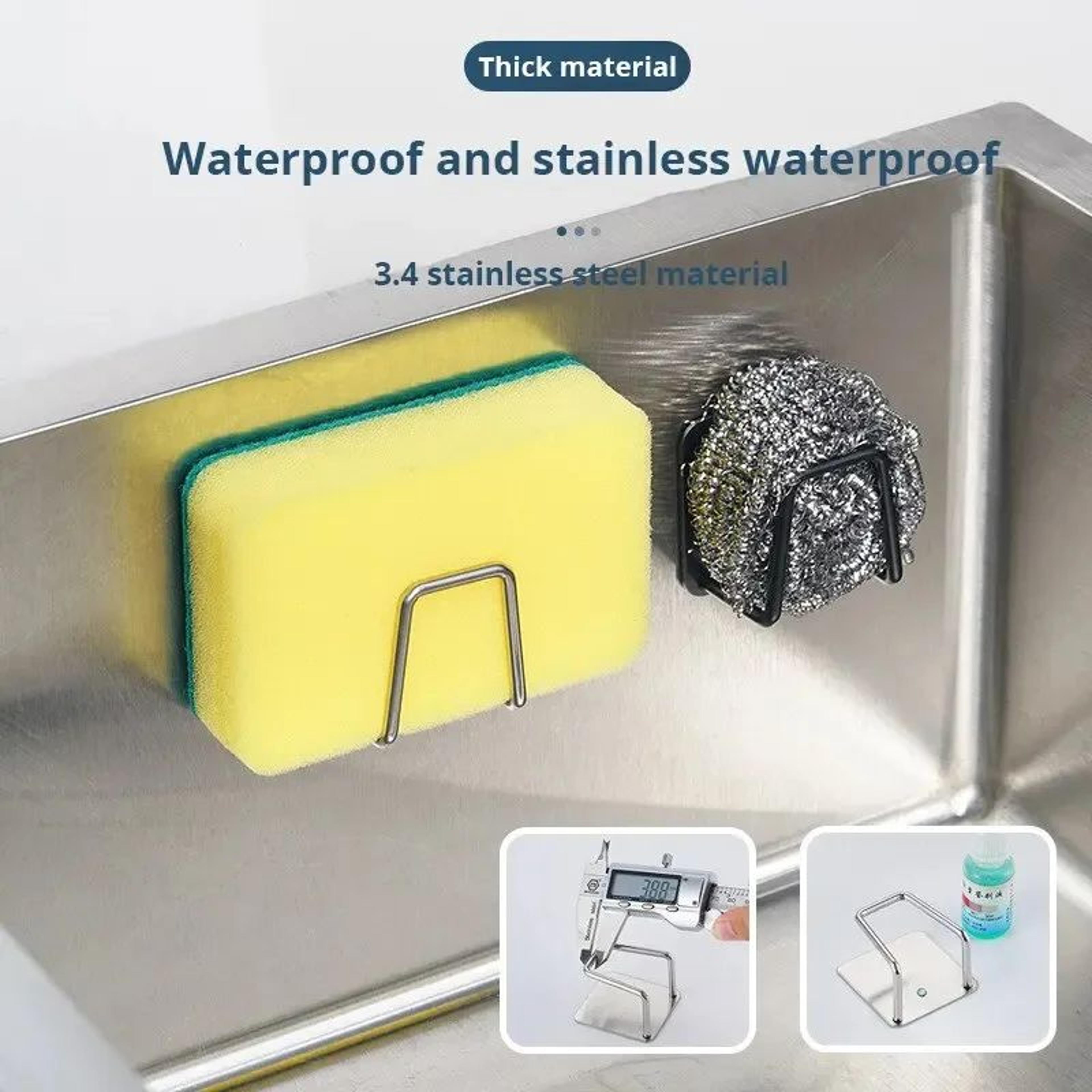 SpaceSaving Wall Mount Sink Organizer  Sponge Holder Rack 2