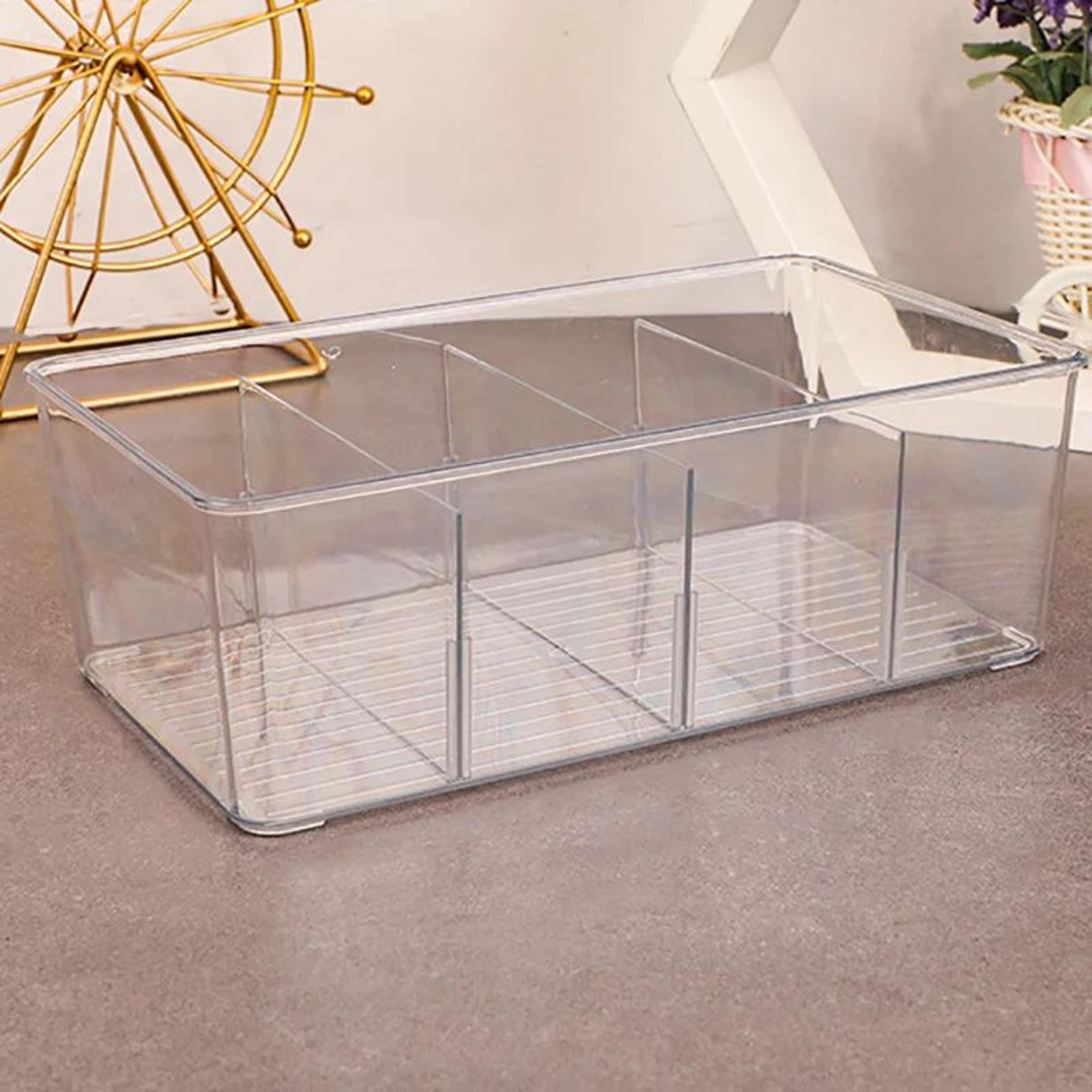 ClearView Acrylic Tea Bag Organizer Box With Lid 2