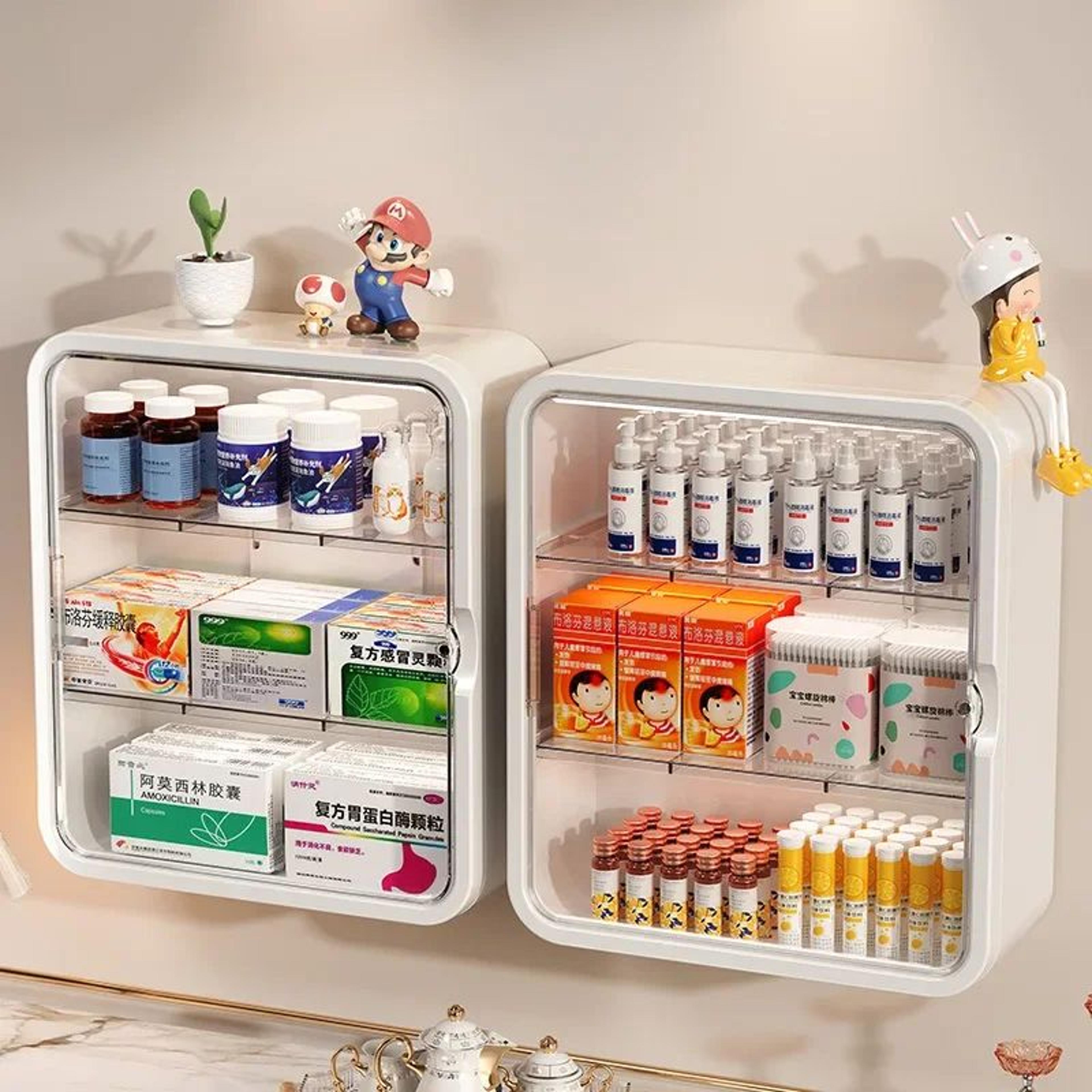 Wall Mounted Medicine Cabinet  MultiLayer Storage Organizer Rack 1