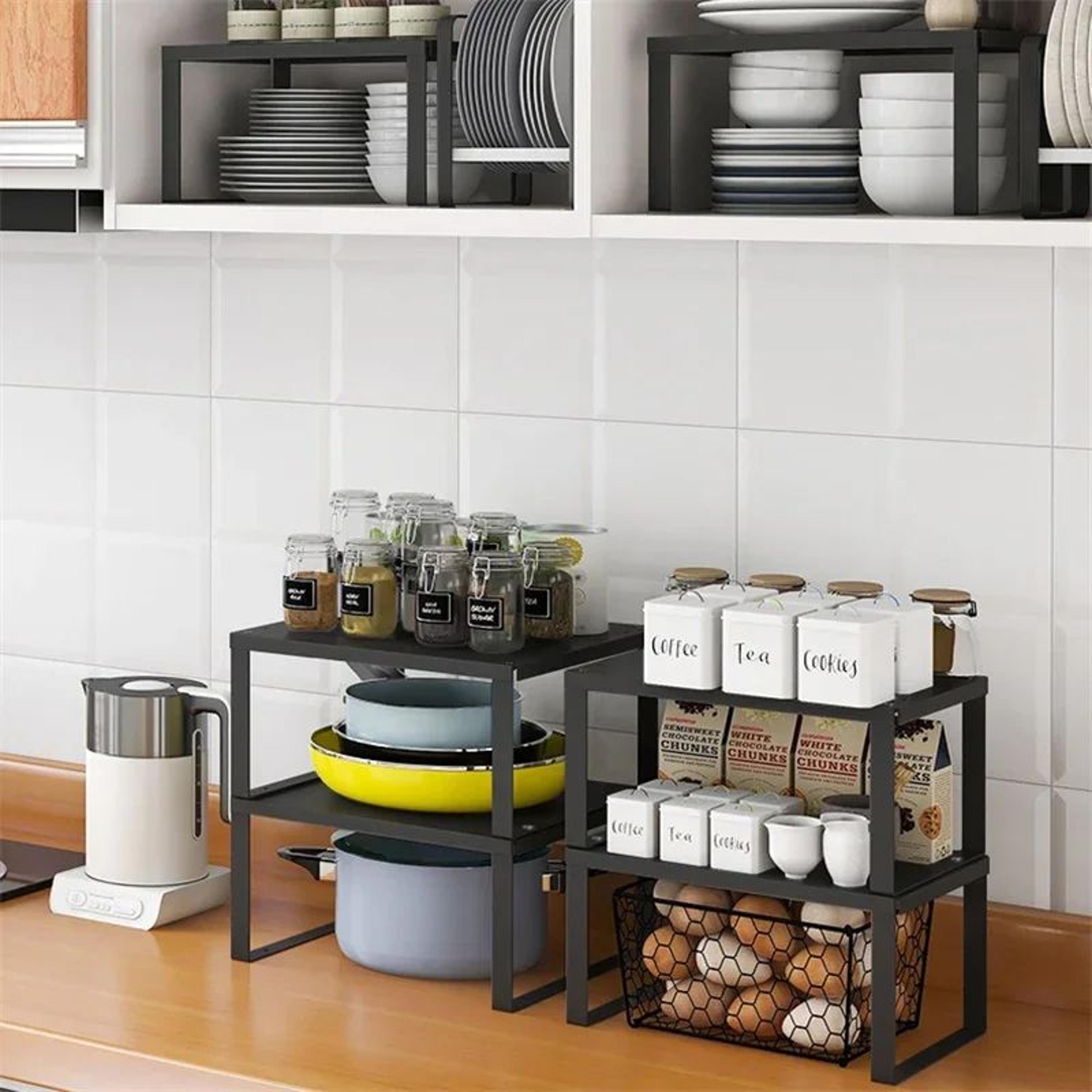 WallMounted Spice Organizer Shelf  Kitchen Storage Rack  Bathroom Storage Shelf For SpaceSaving Org 2