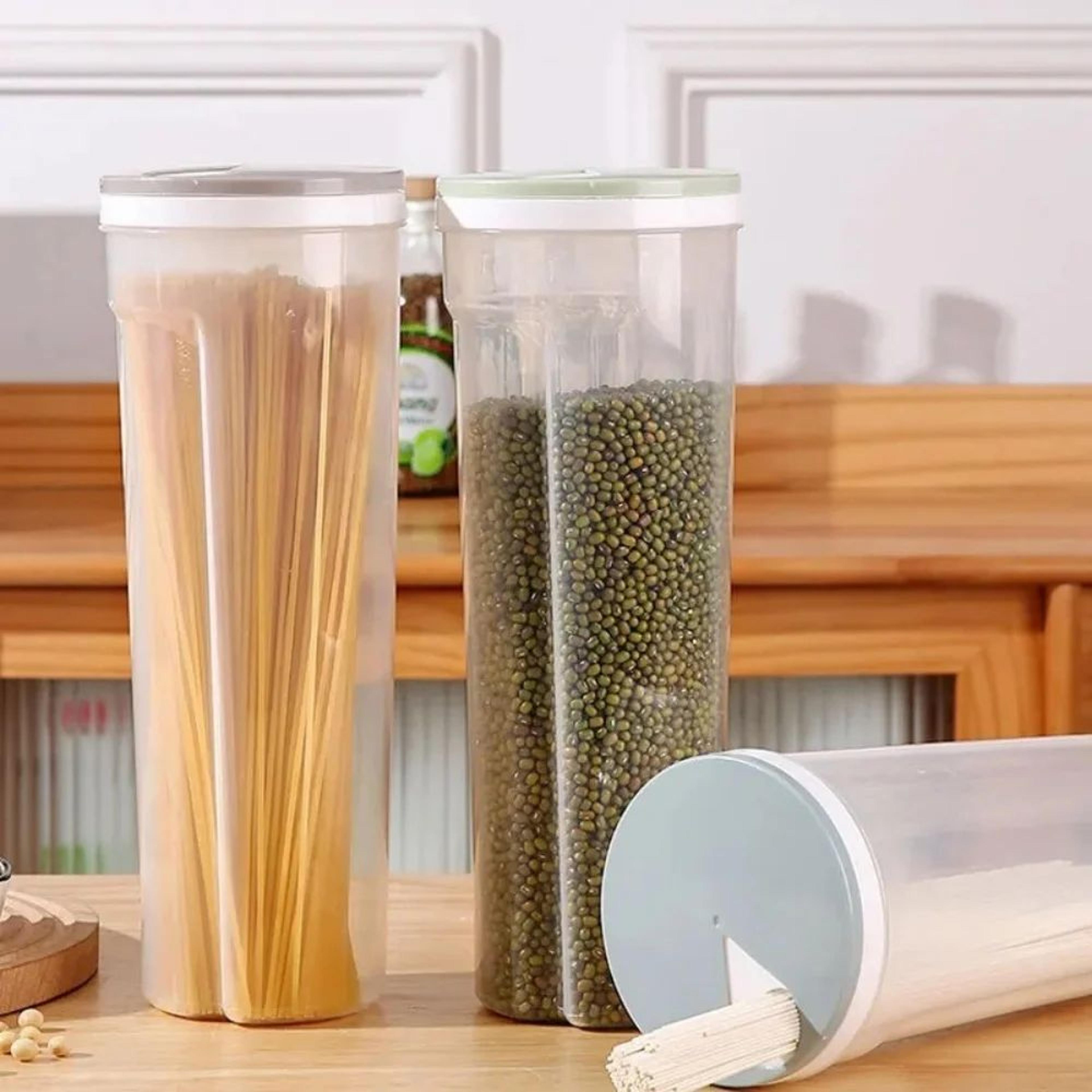 Airtight Pasta Storage Container With Portion Control Lid For Food Storage  Kitchen Pantry Organiza 5