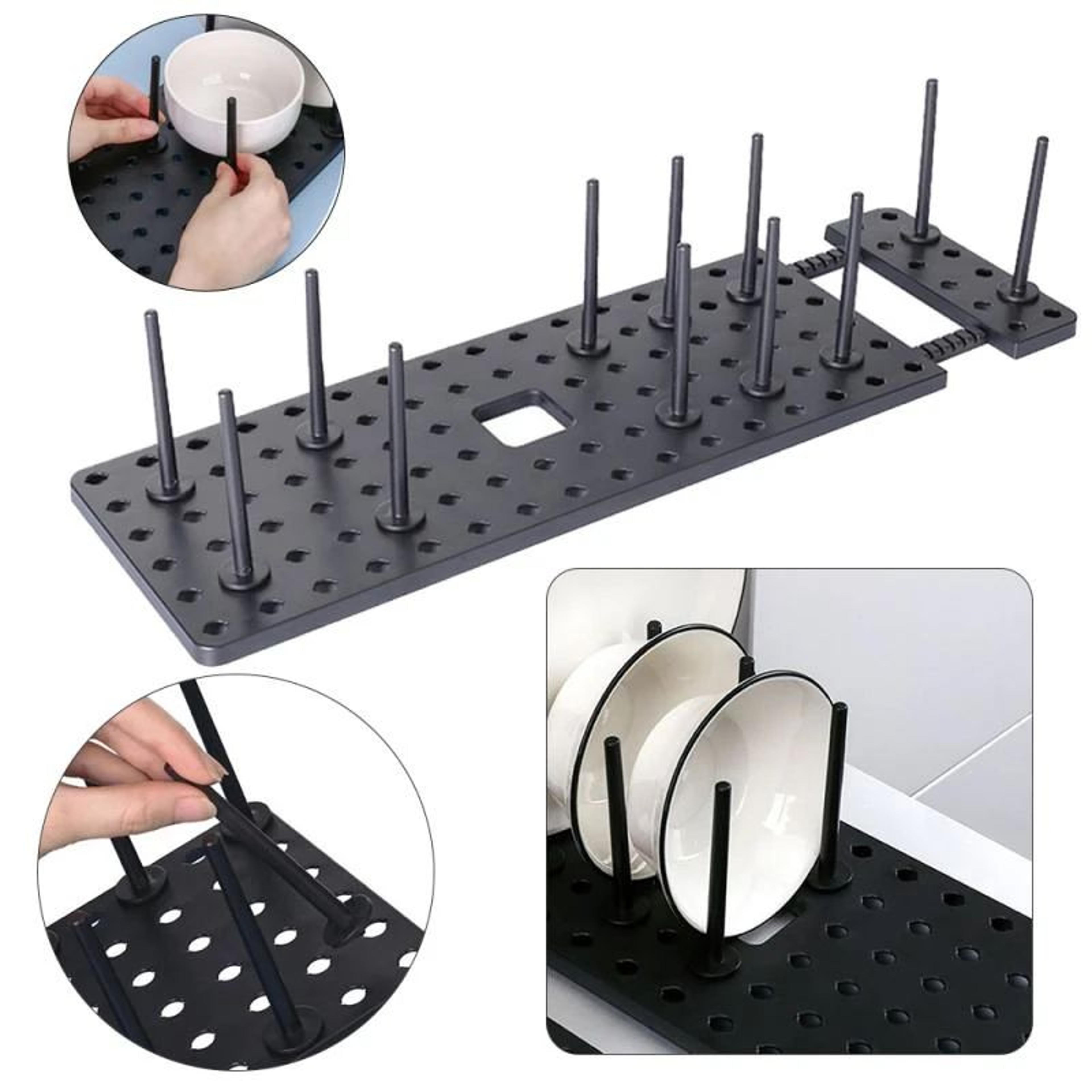 Adjustable Telescopic Kitchen Sink Organizer  Dish Drying Rack 2