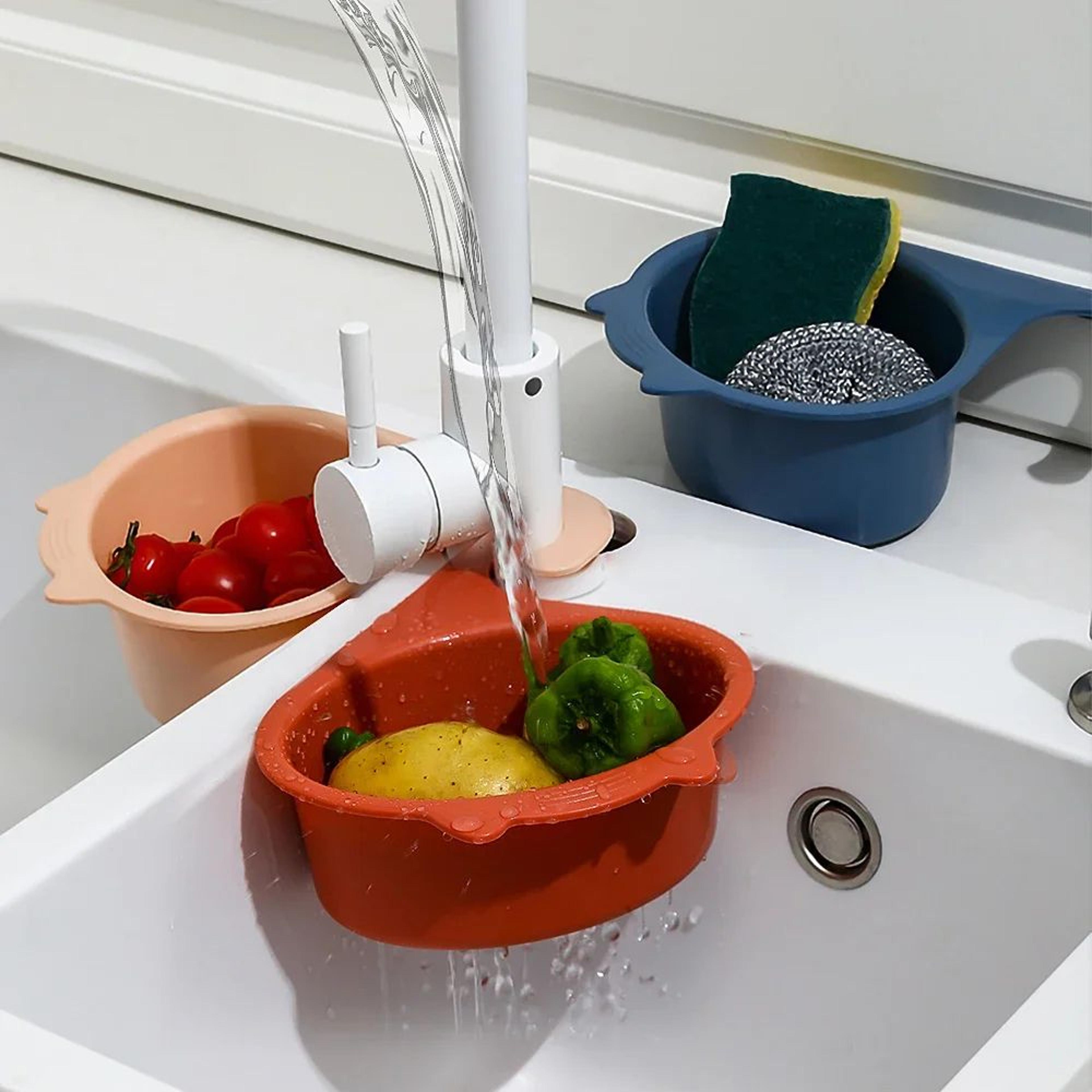 Cat Shape Faucet Sink Drain Basket Organizer For Kitchen Sink 1