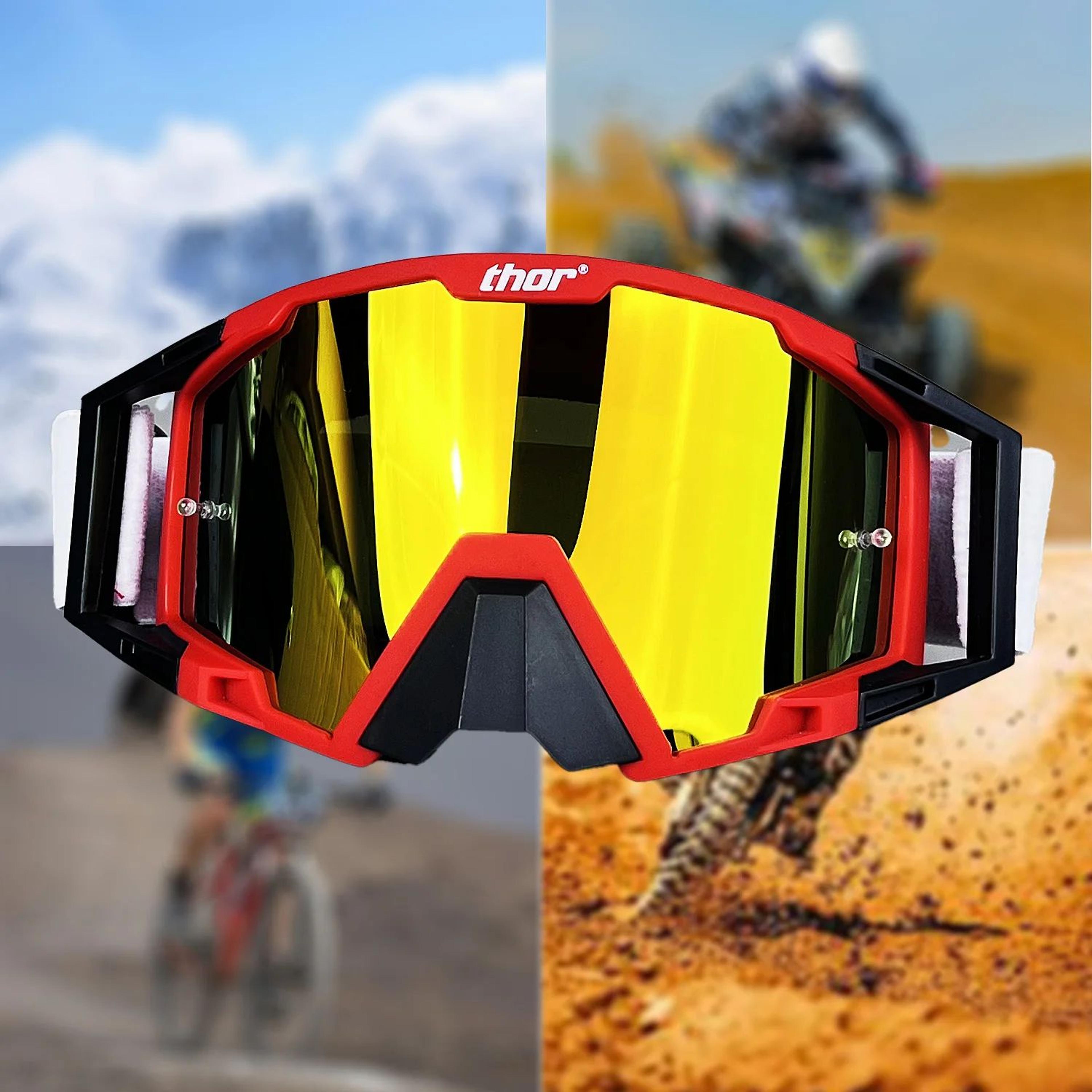 windproof motocross goggles for dirt bike atv and mtb riding