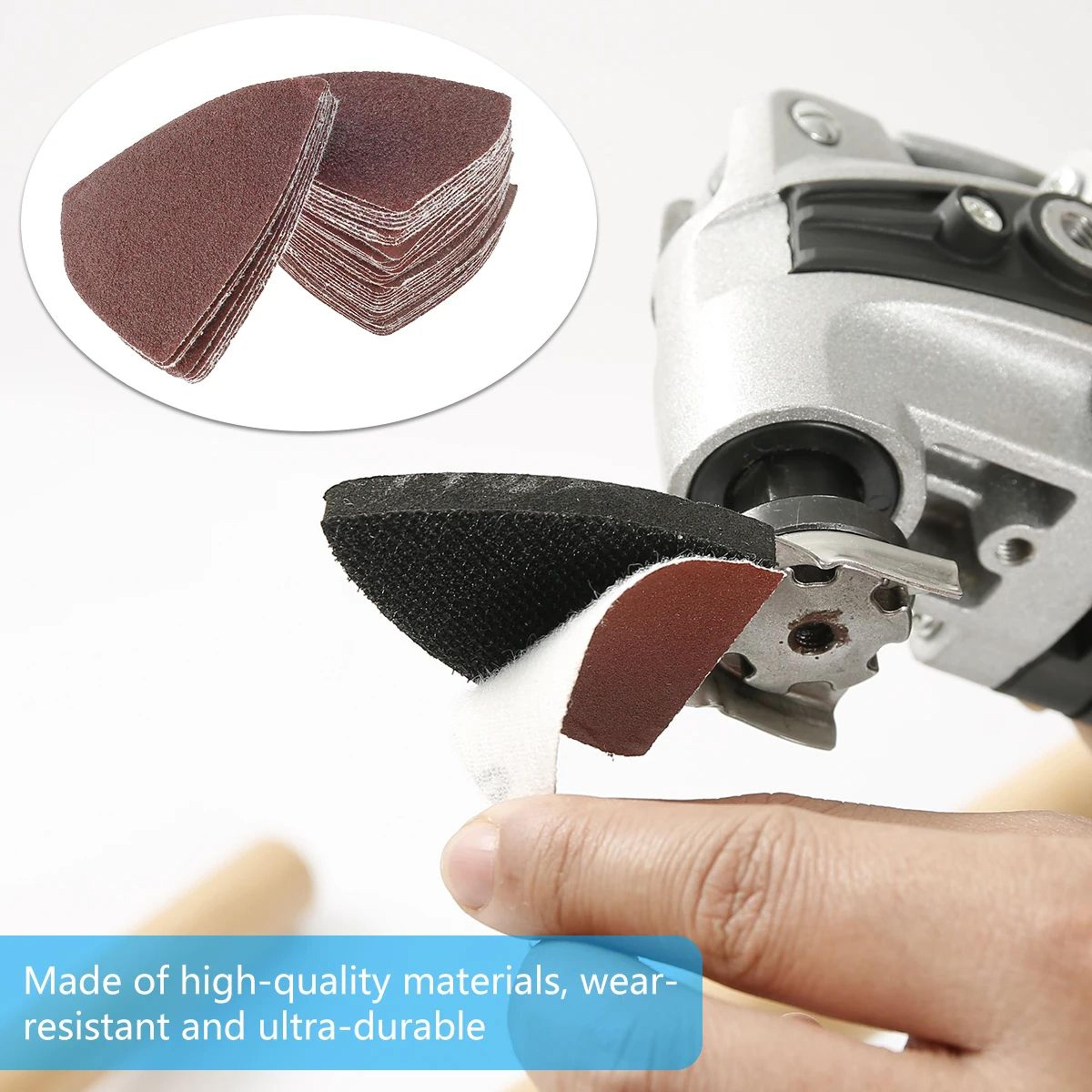 82 Piece Oscillating Tool Sanding Pads Kit With Assorted Sandpaper For Multi Tool Sanding 2
