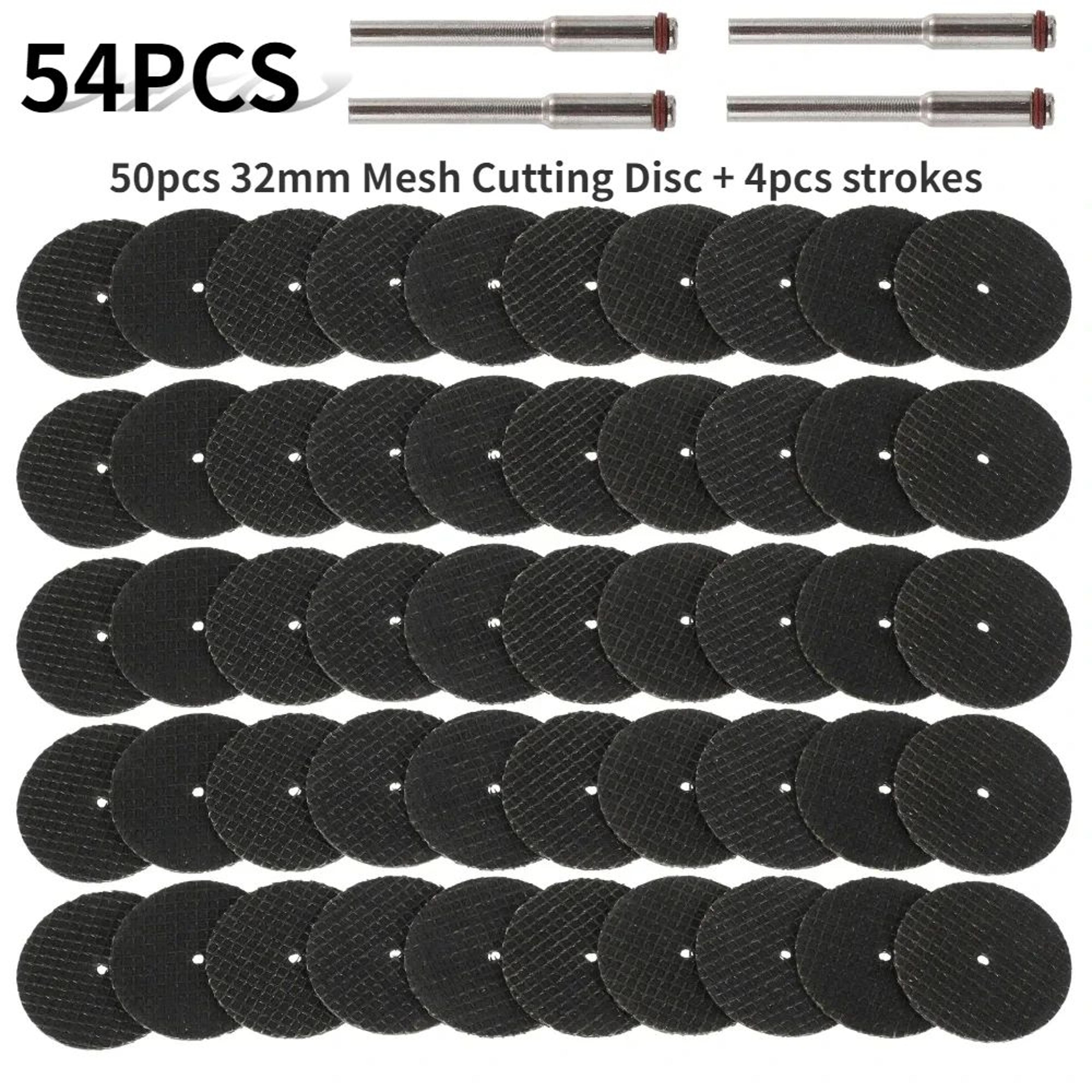54 Piece Abrasive Cutting Disc Set With Mandrels For Rotary Tool Accessories Metal Grinding And Cut 1