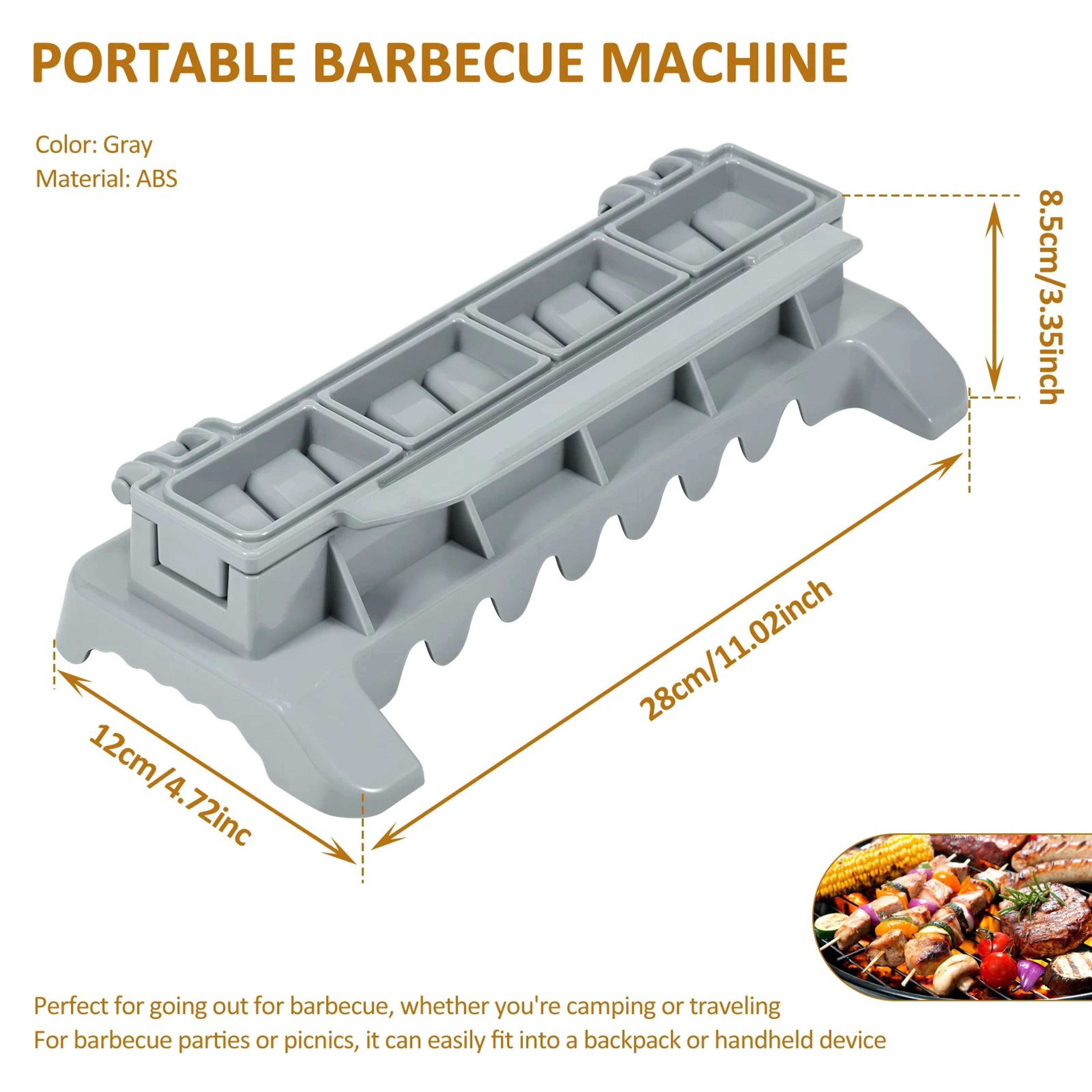 Reusable Kebab Maker Manual Kebab Press BBQ Skewer Maker For Homemade Meat Skewers 5