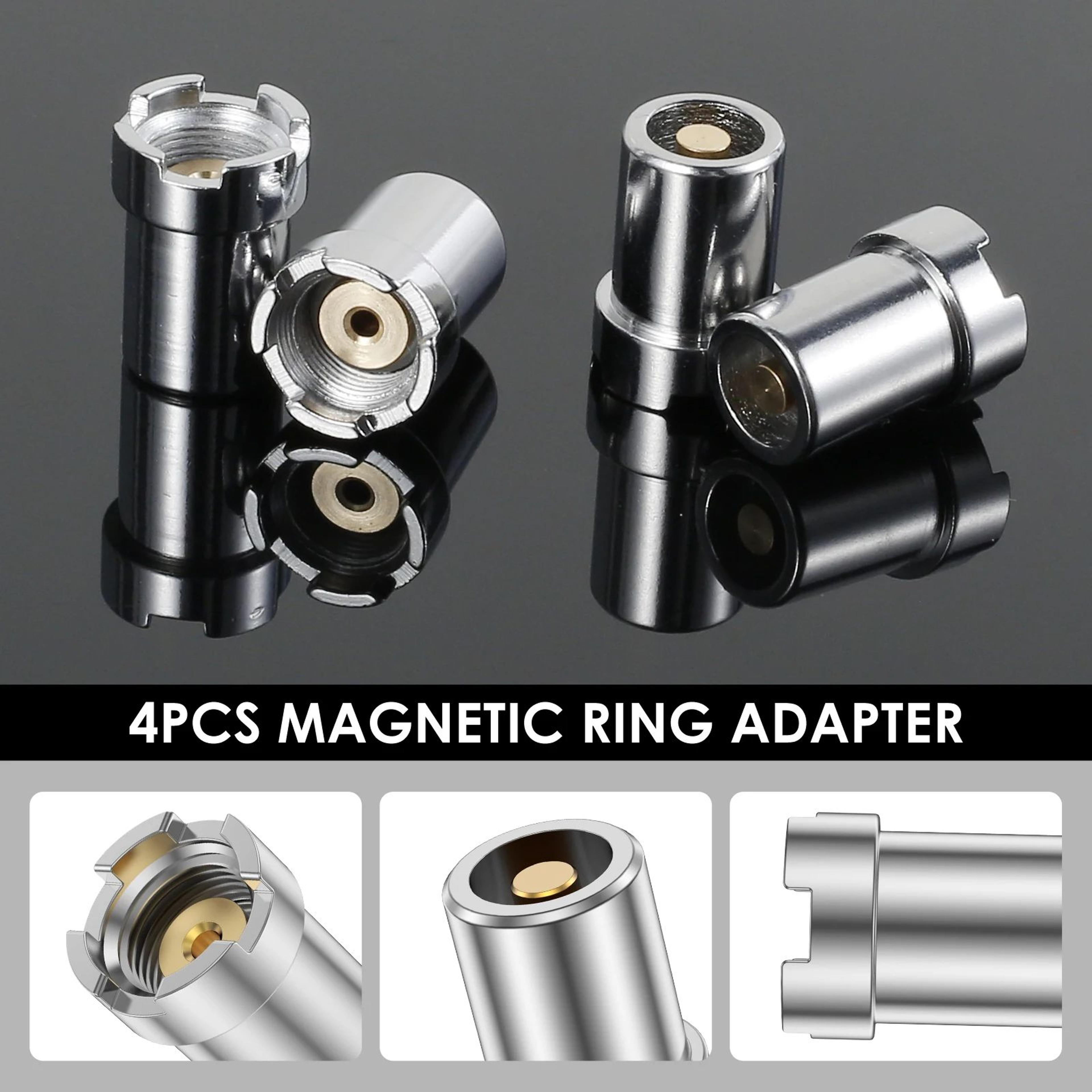 Universal 510 Thread Adapter Kit 4 Piece Magnetic Threaded Ring Adapter Converter 2