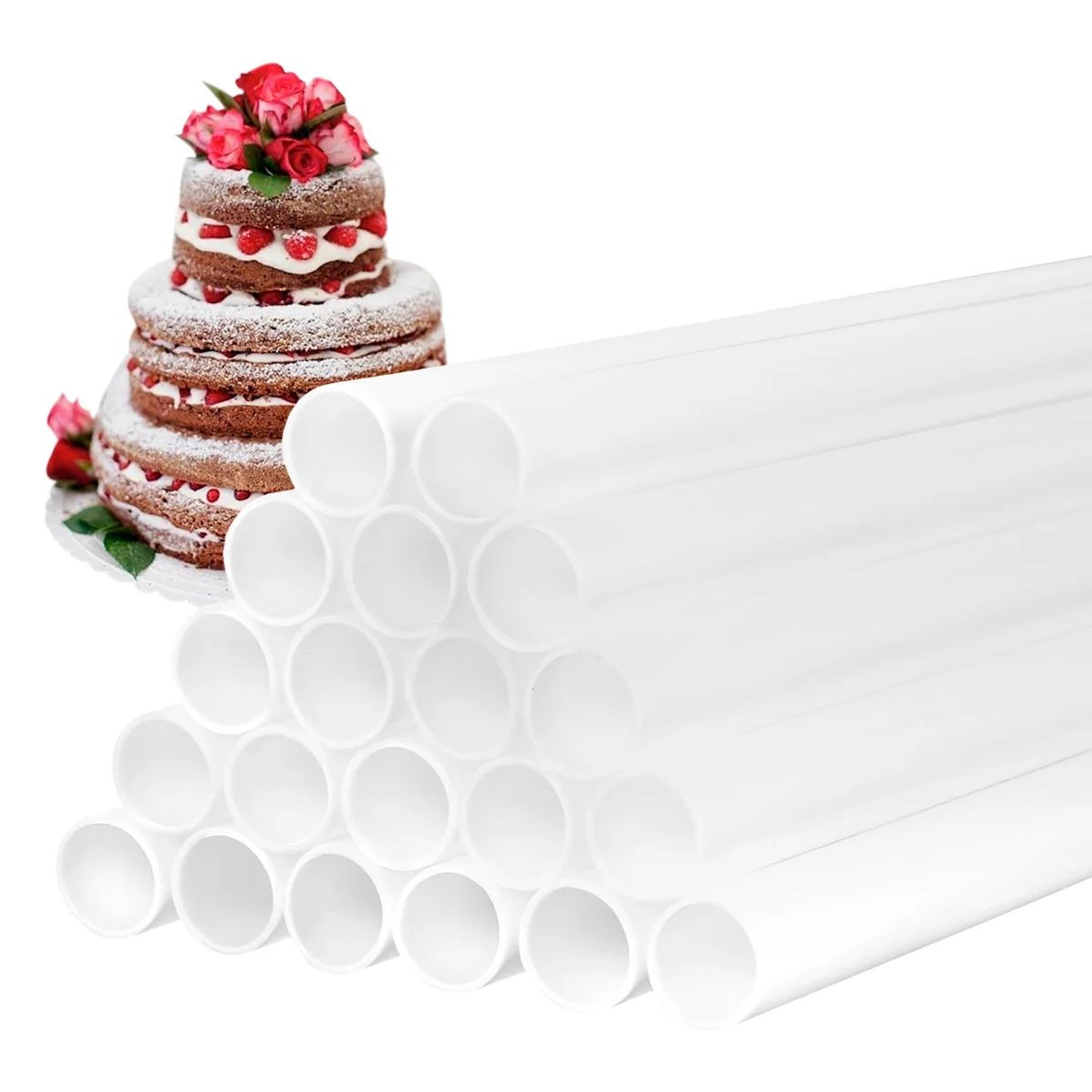 20 piece cake dowels cake support rods for tiered cake stacking reusable plastic cake supports