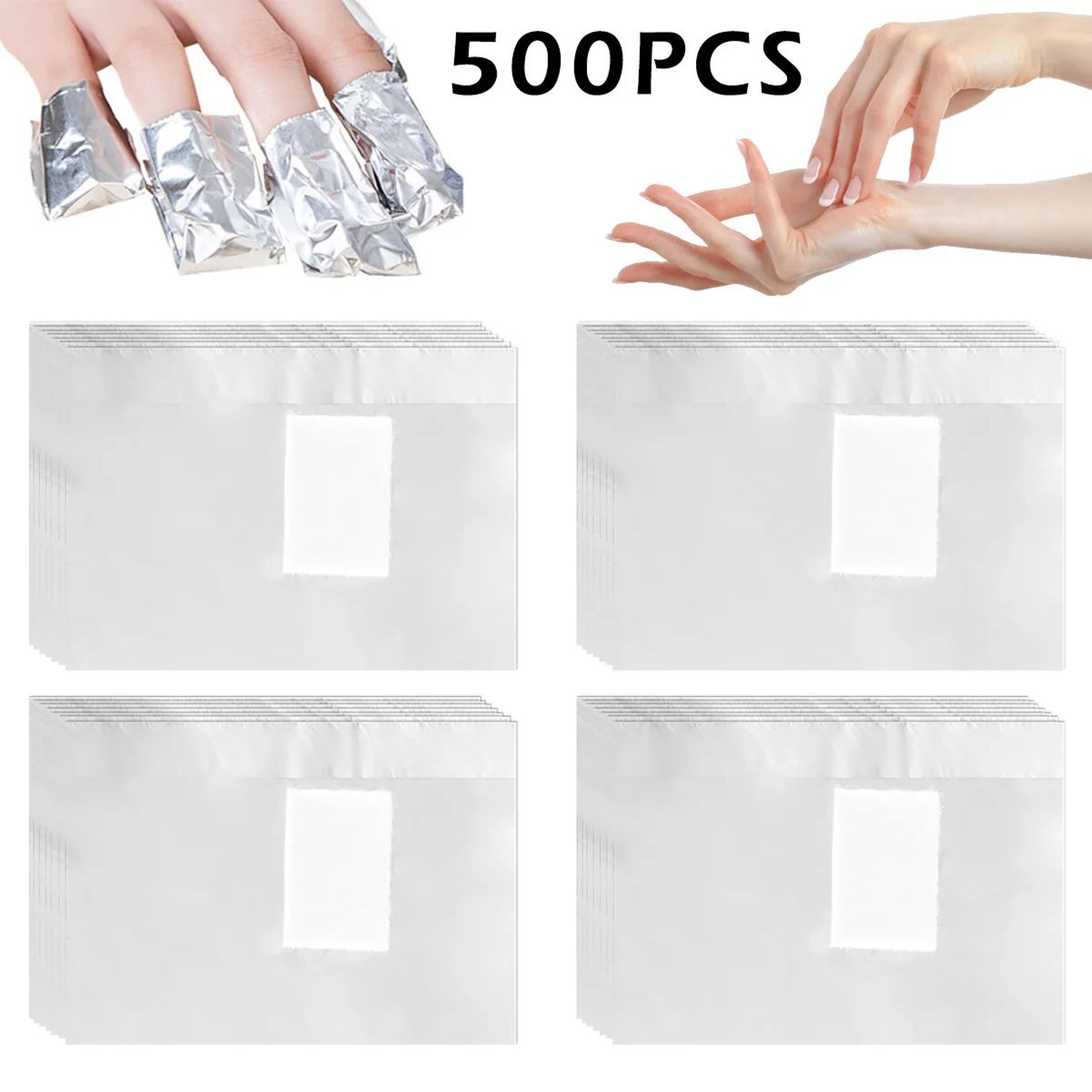 professional nail foil wraps for gel polish removal with cotton pads 500 or 1000 piece pack