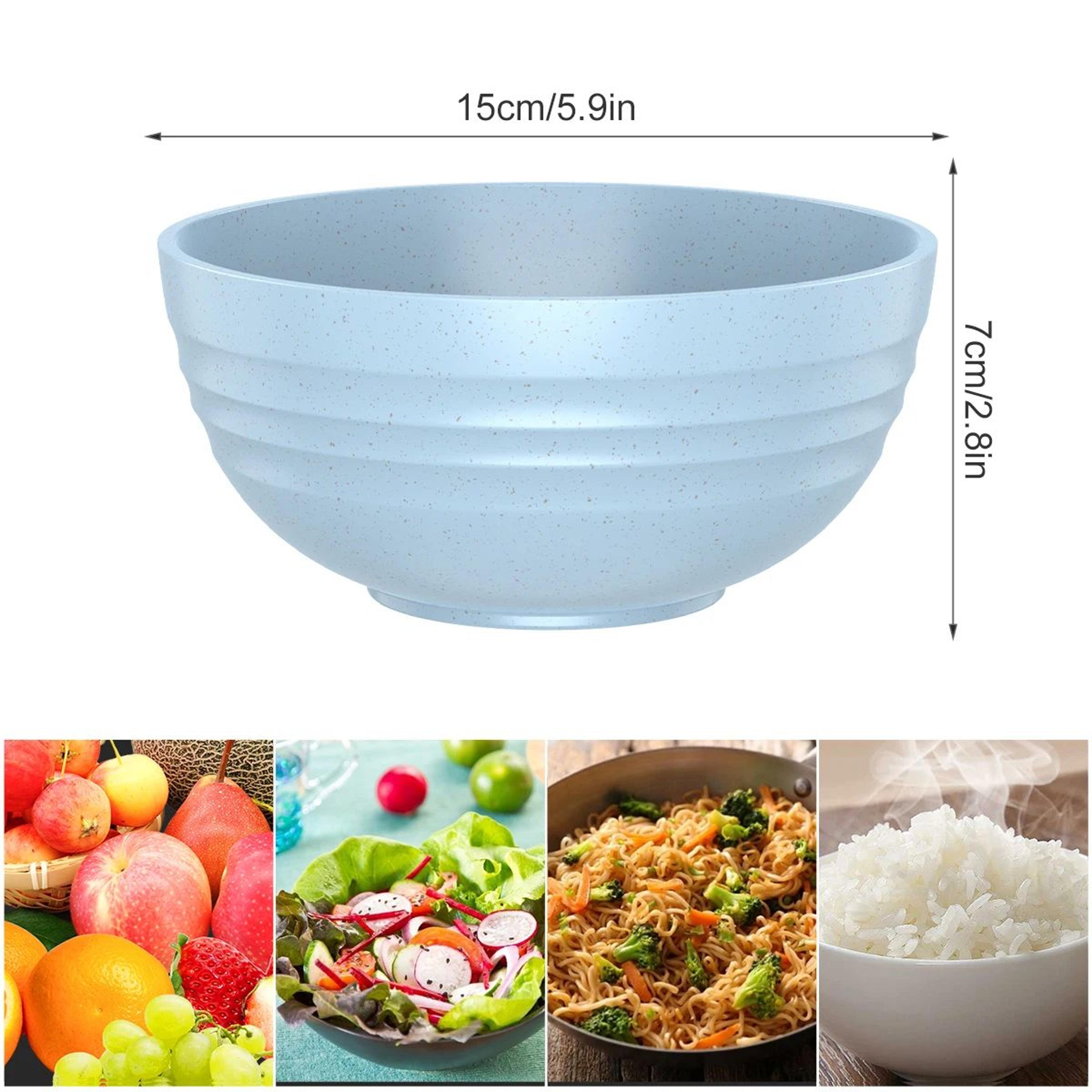 4 Piece Unbreakable Cereal Bowl Set Microwave Safe Dishwasher Safe Salad And Soup Bowls 2