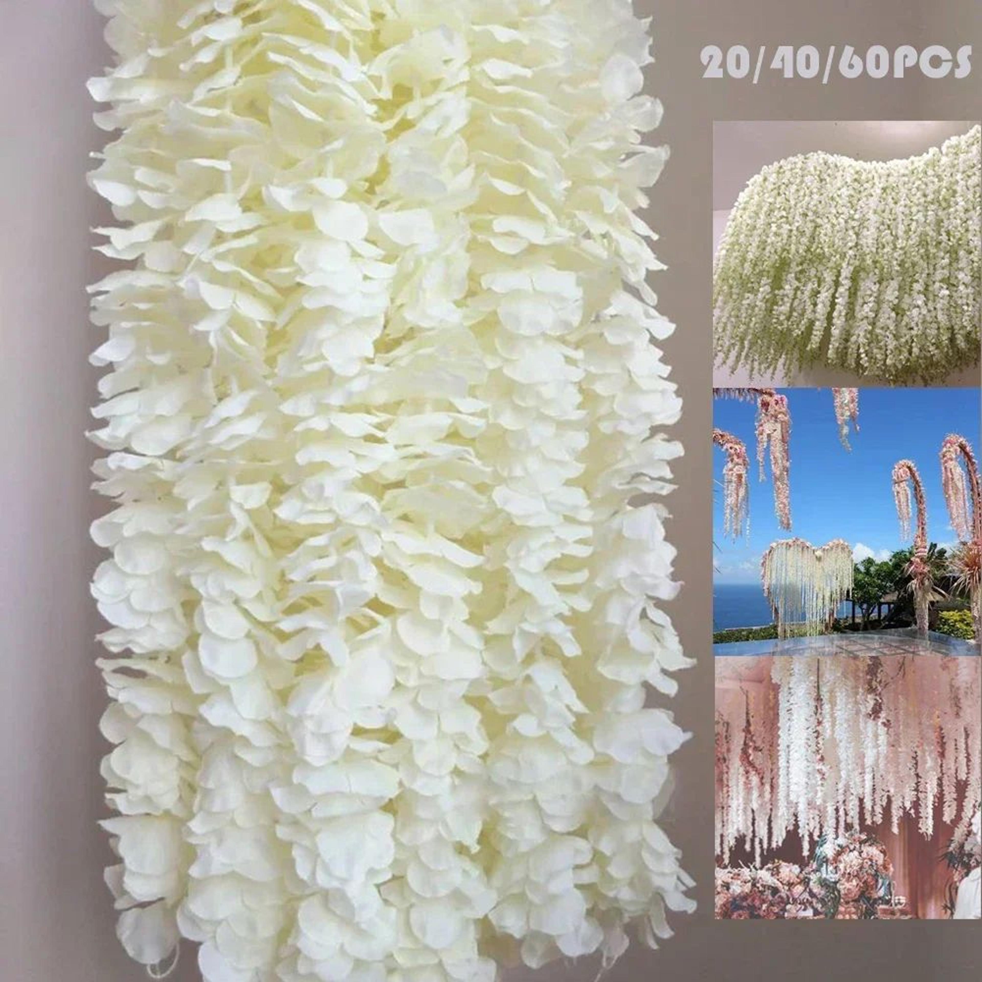 artificial wisteria garland silk hanging fake wisteria vines for home wedding and garden decor