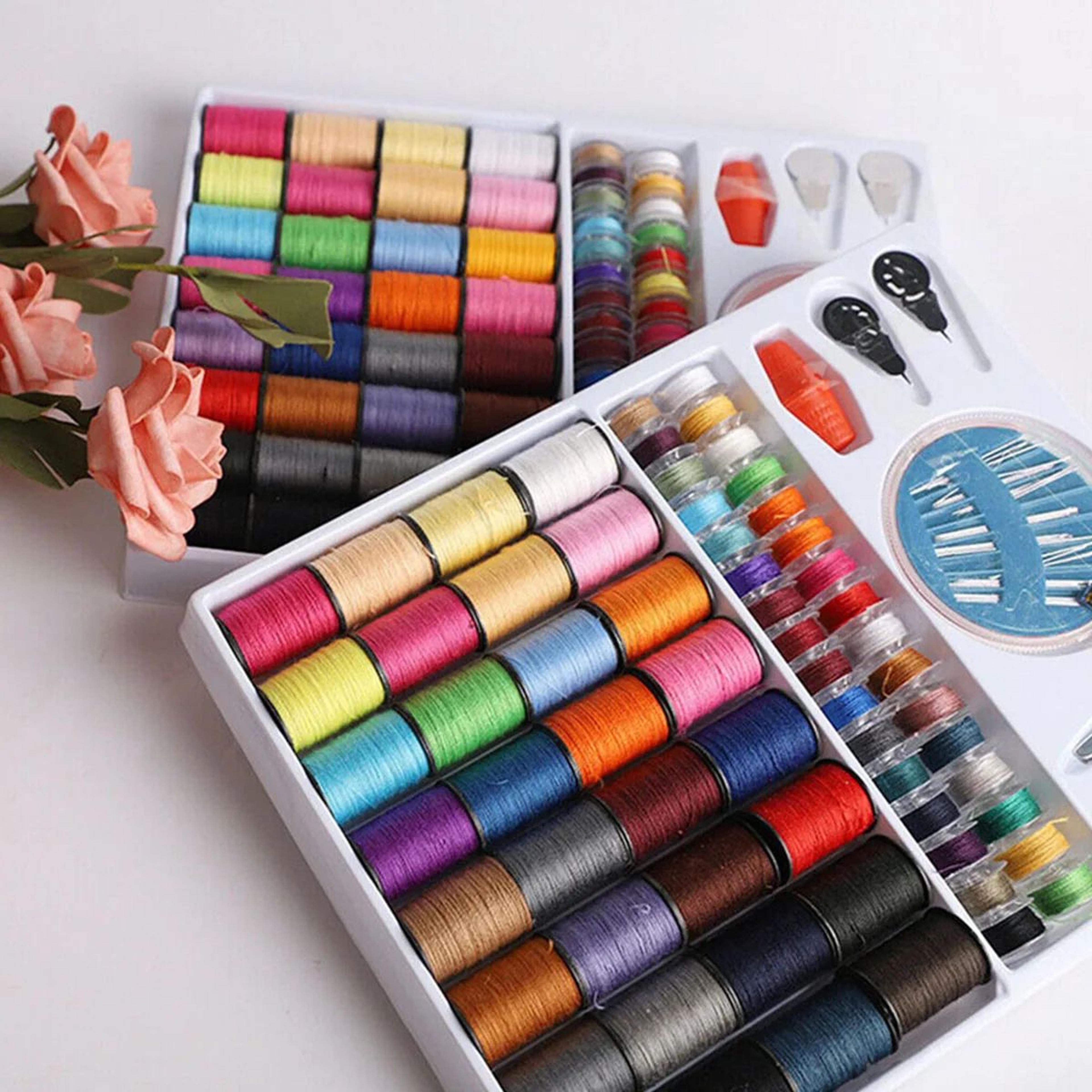 ColorMatch Sewing Thread Kit With Reusable Bobbins For Hand And Machine Sewing 4