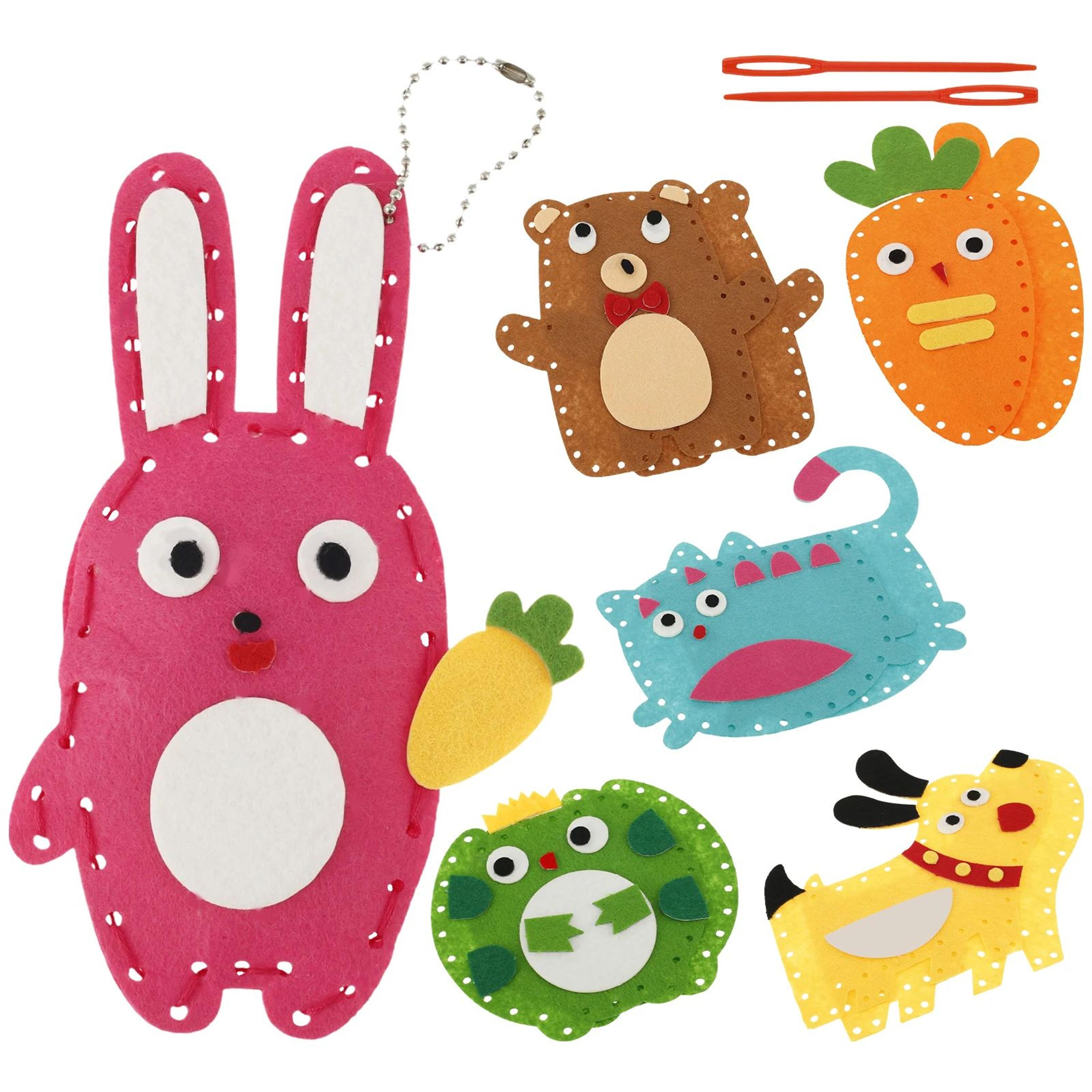 cute animal sewing kit for kids diy kids craft kit beginner diy sewing kit