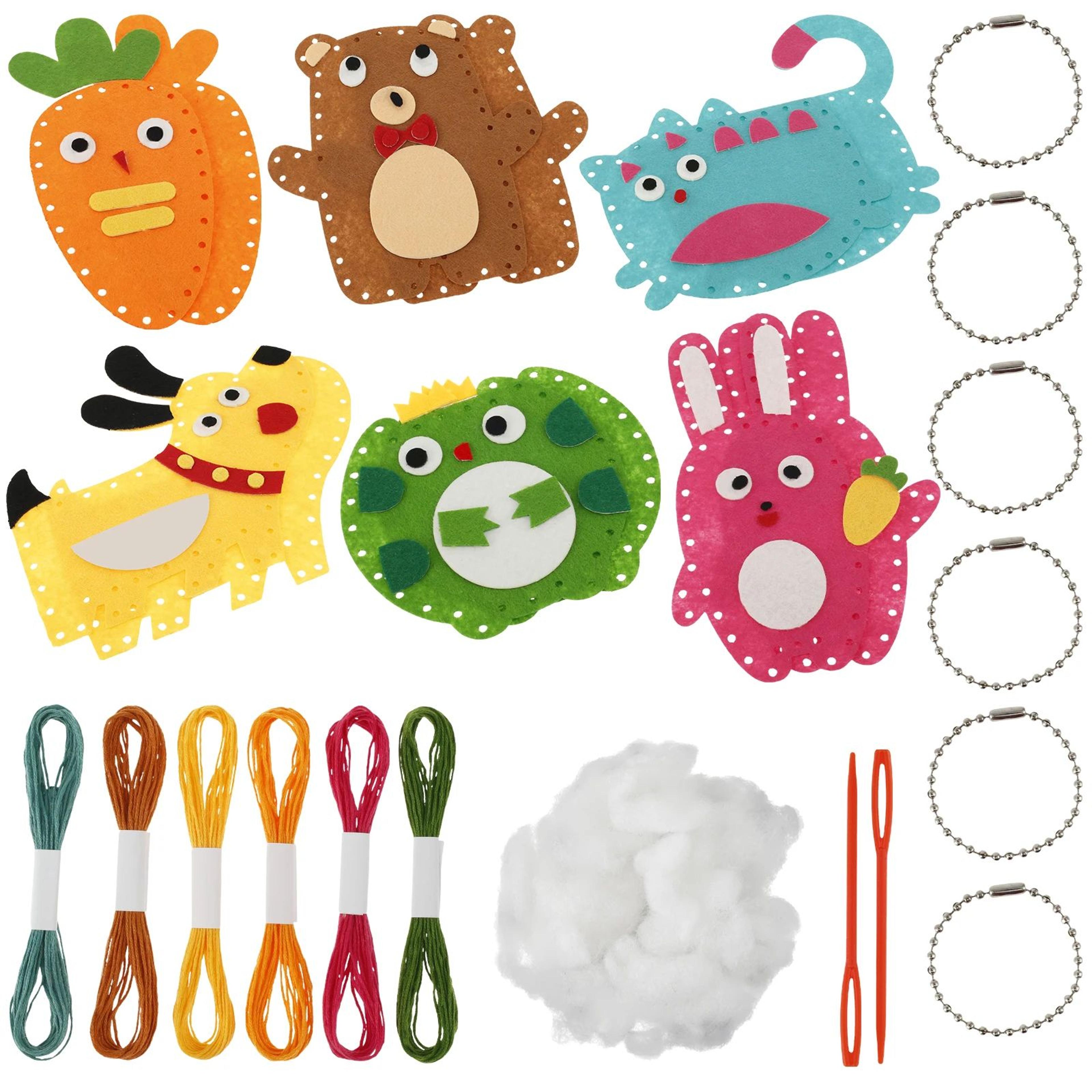 Cute Animal Sewing Kit For Kids DIY Kids Craft Kit Beginner DIY Sewing Kit 6
