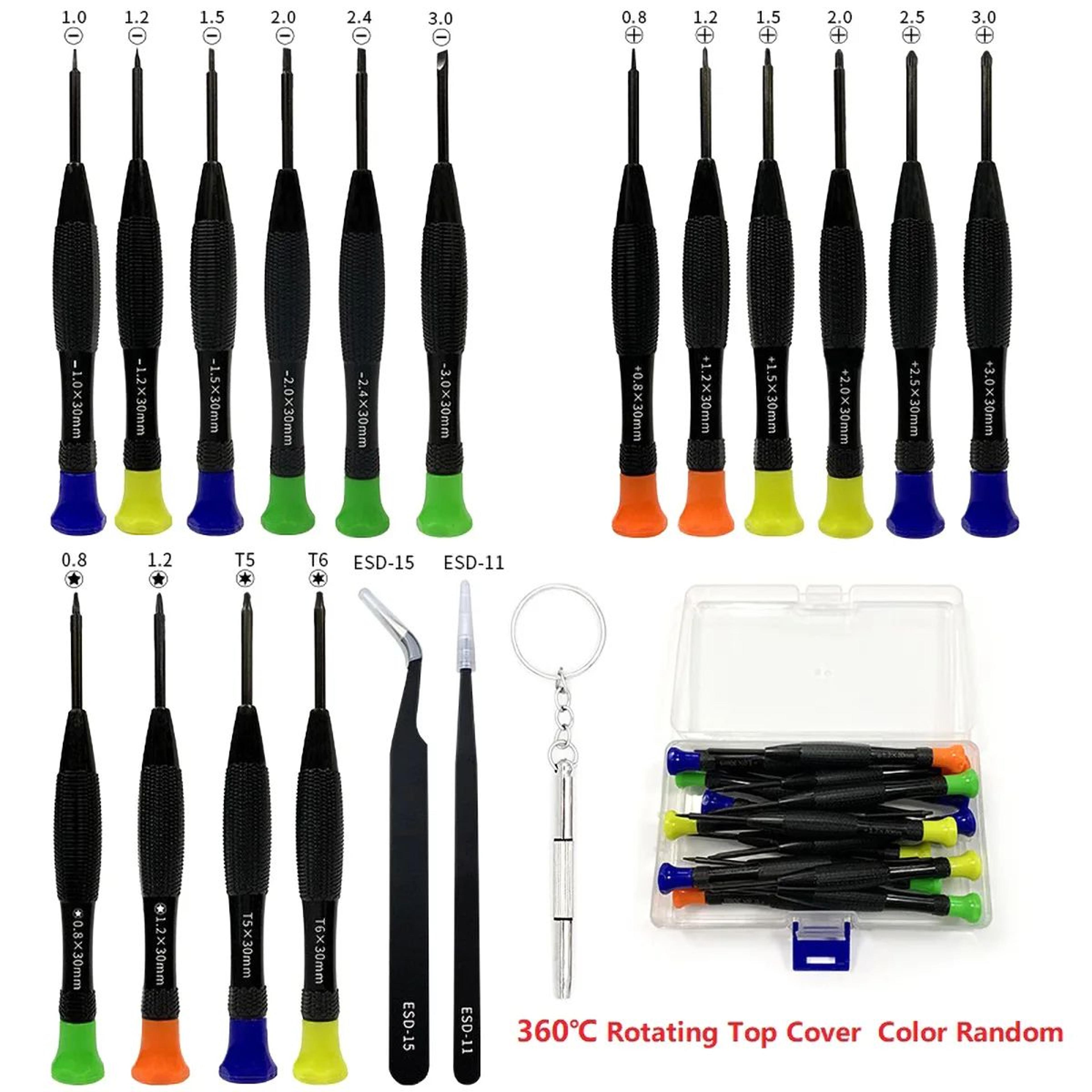 Magnetic Precision Screwdriver Set Mini Repair Tool Kit For Phone Watch Eyeglasses Electronics 8