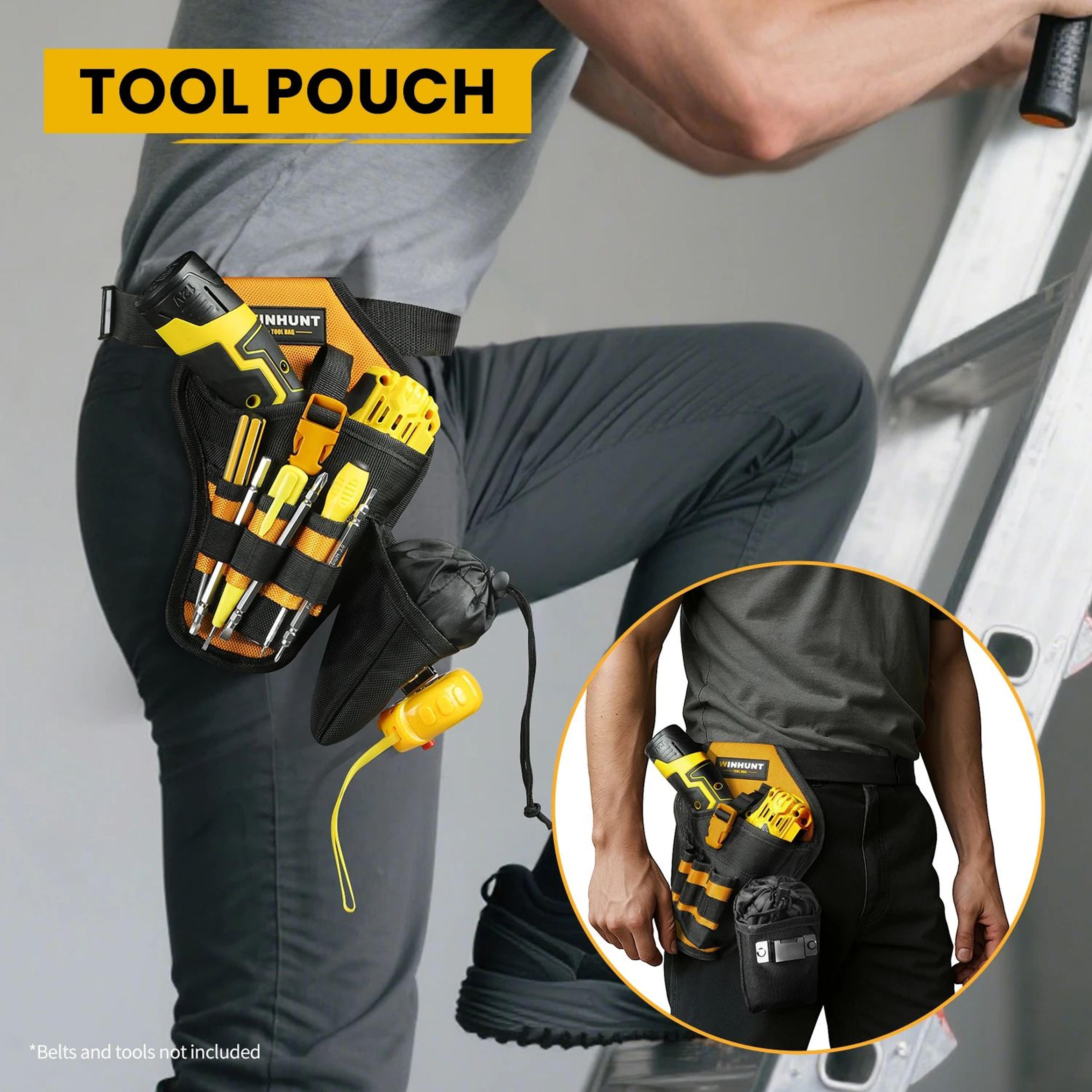 heavy duty drill holster impact driver holster with bit pouch for tool belt